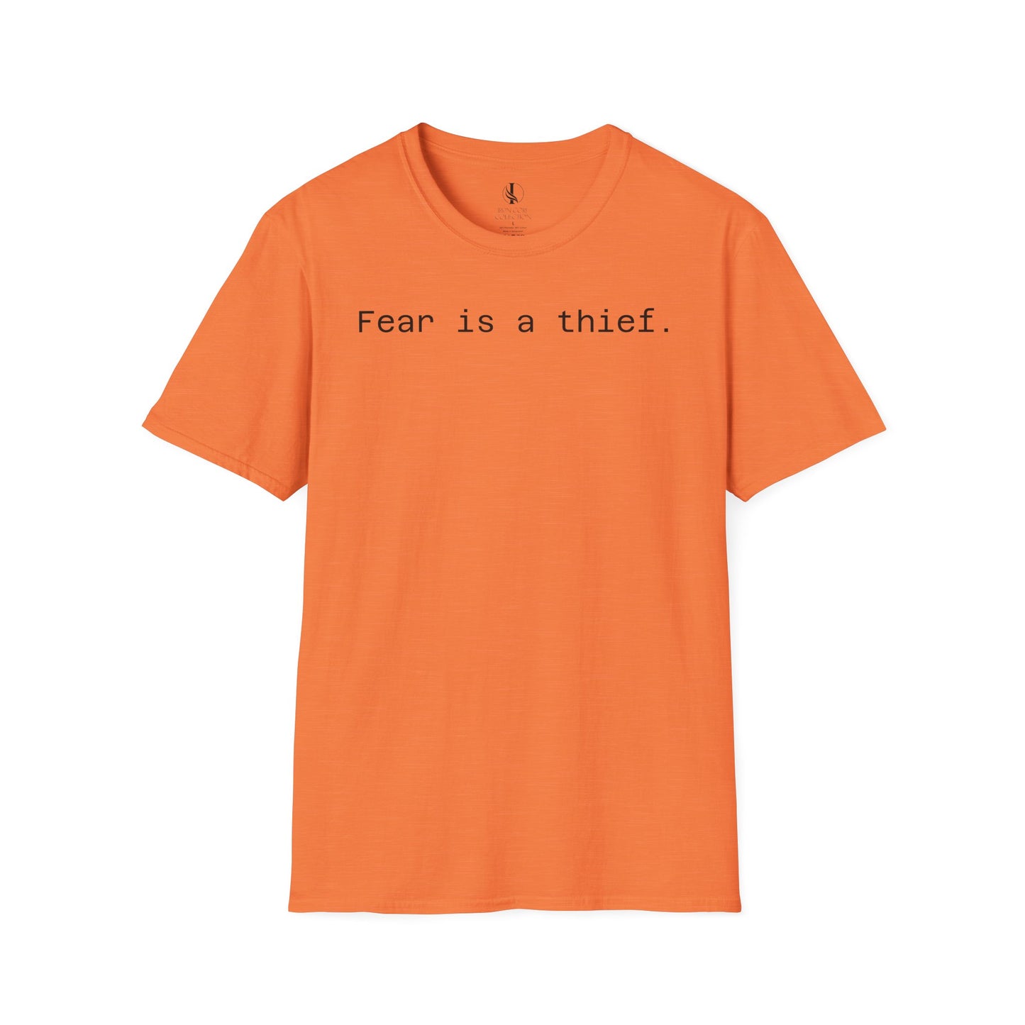 'Fear is a Thief' Graphic Tee-Inspirational Unisex T-Shirt -