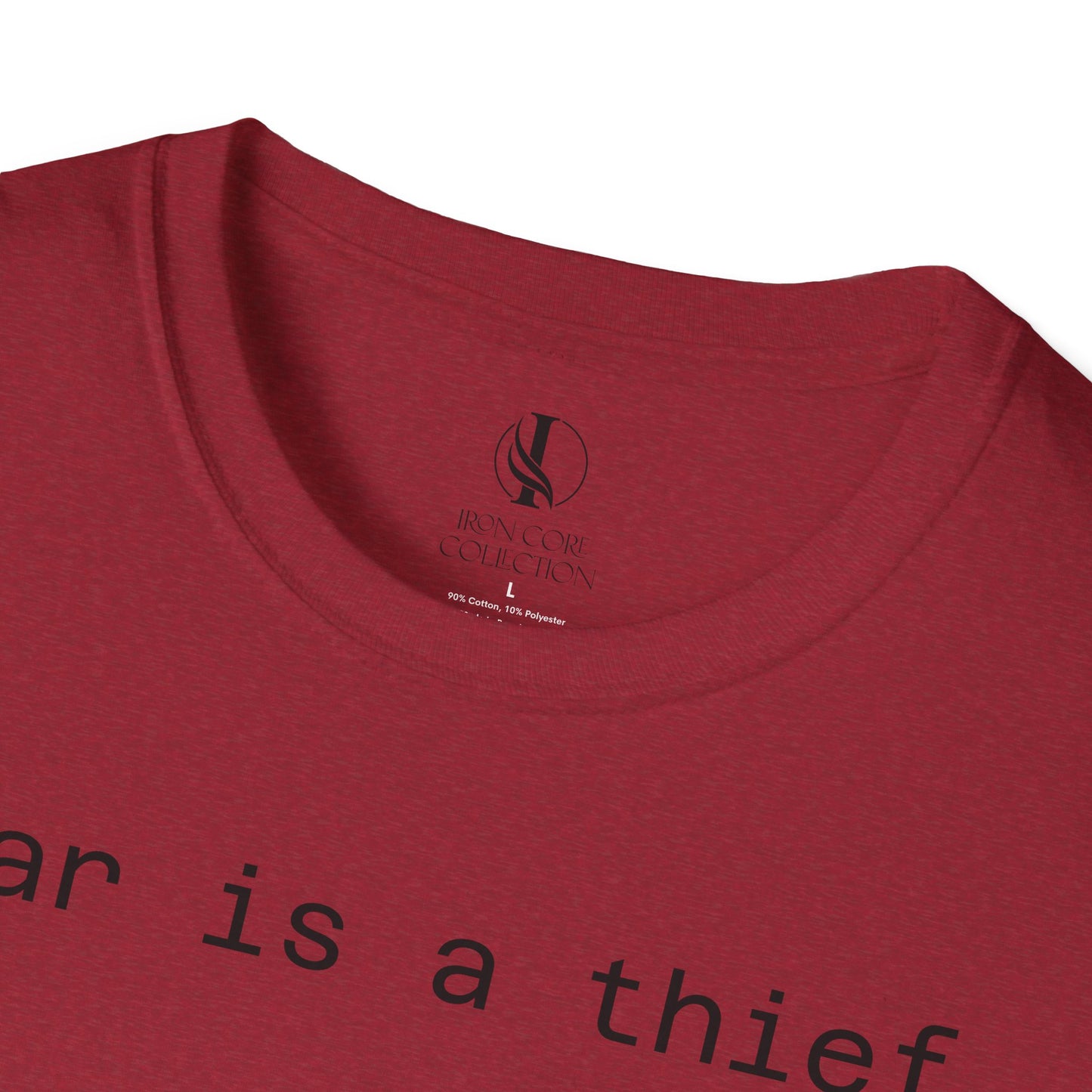 'Fear is a Thief' Graphic Tee-Inspirational Unisex T-Shirt -