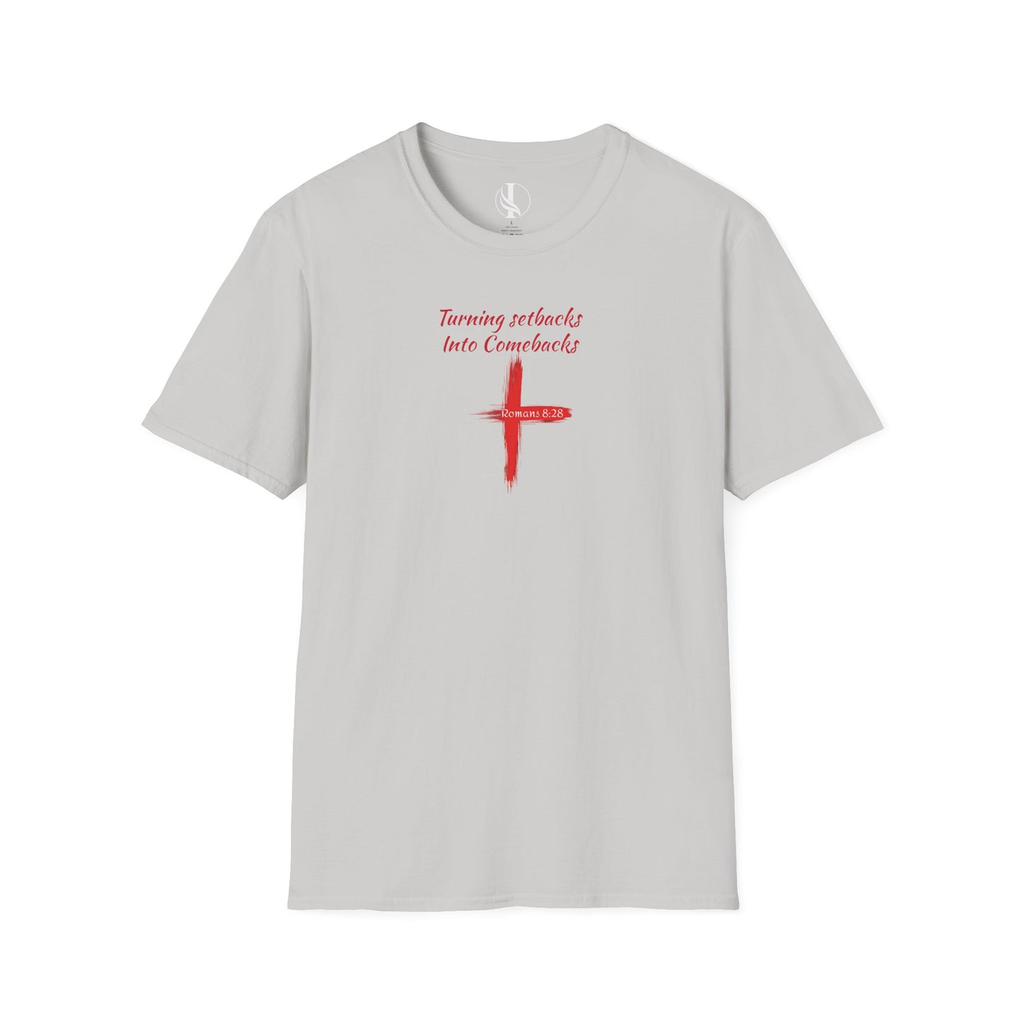 Inspirational Unisex Softstyle T-Shirt - 'Turning Setbacks into Comebacks'
