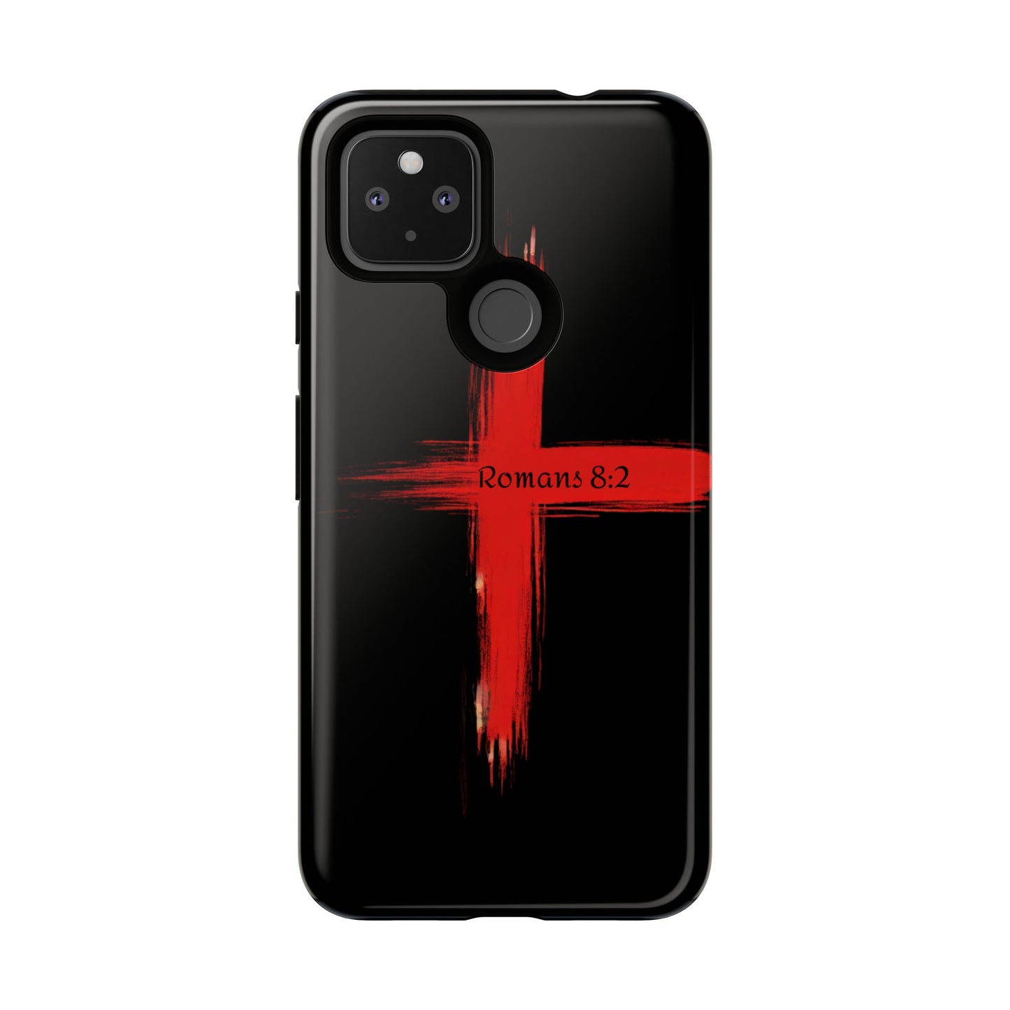 Christianity-Inspired Tough Phone Case, Gift for Brother or Sister, Stylish Religious Phone Cover, Cross Design, Romans 8:2, Unique [...]