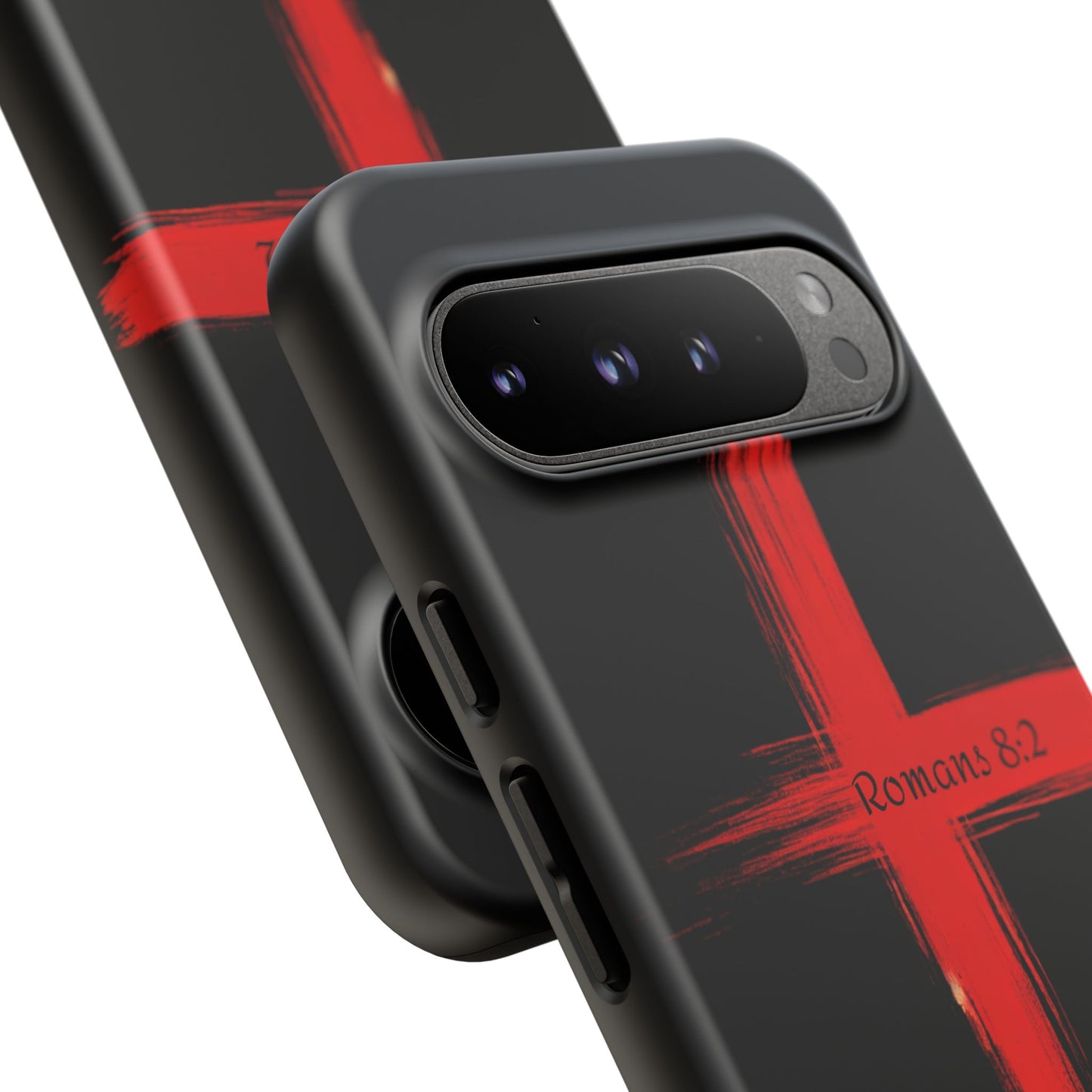 Christianity-Inspired Tough Phone Case, Gift for Brother or Sister, Stylish Religious Phone Cover, Cross Design, Romans 8:2, Unique [...]