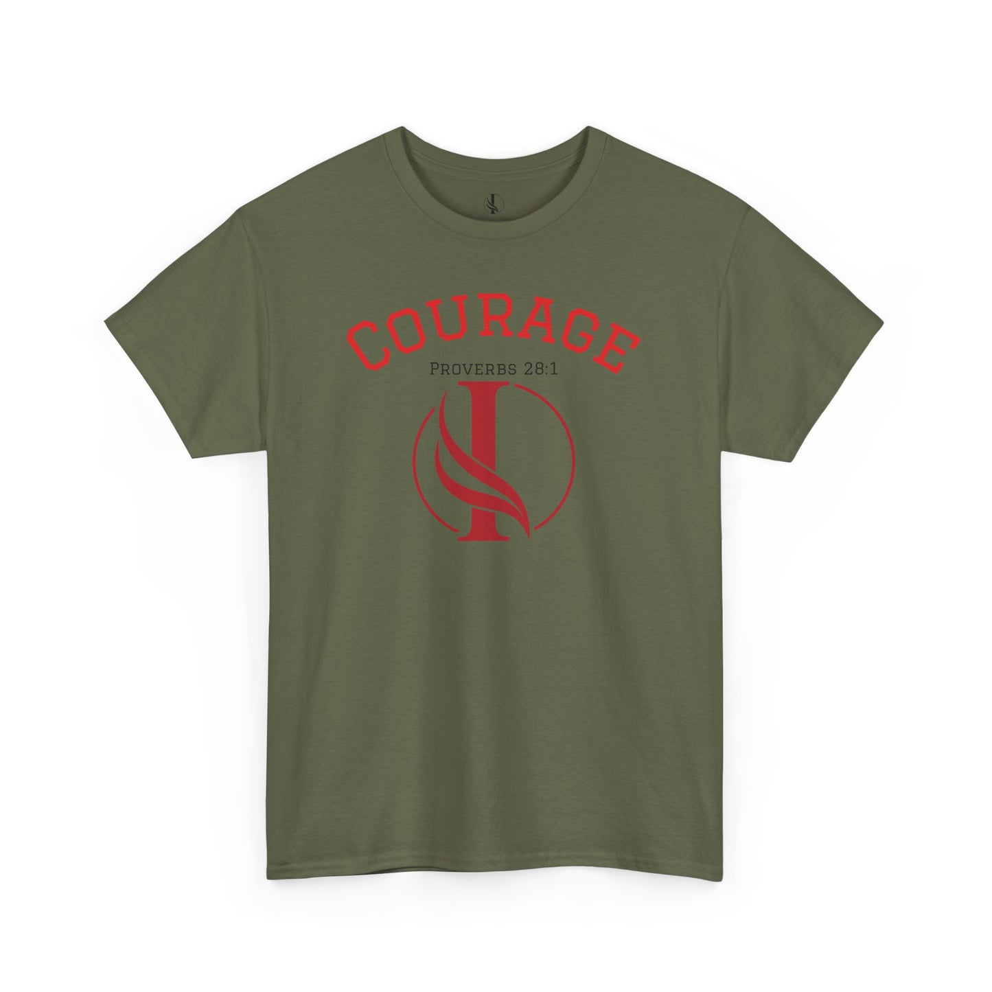 Proverbs Courage Lion Unisex Heavy Cotton Tee