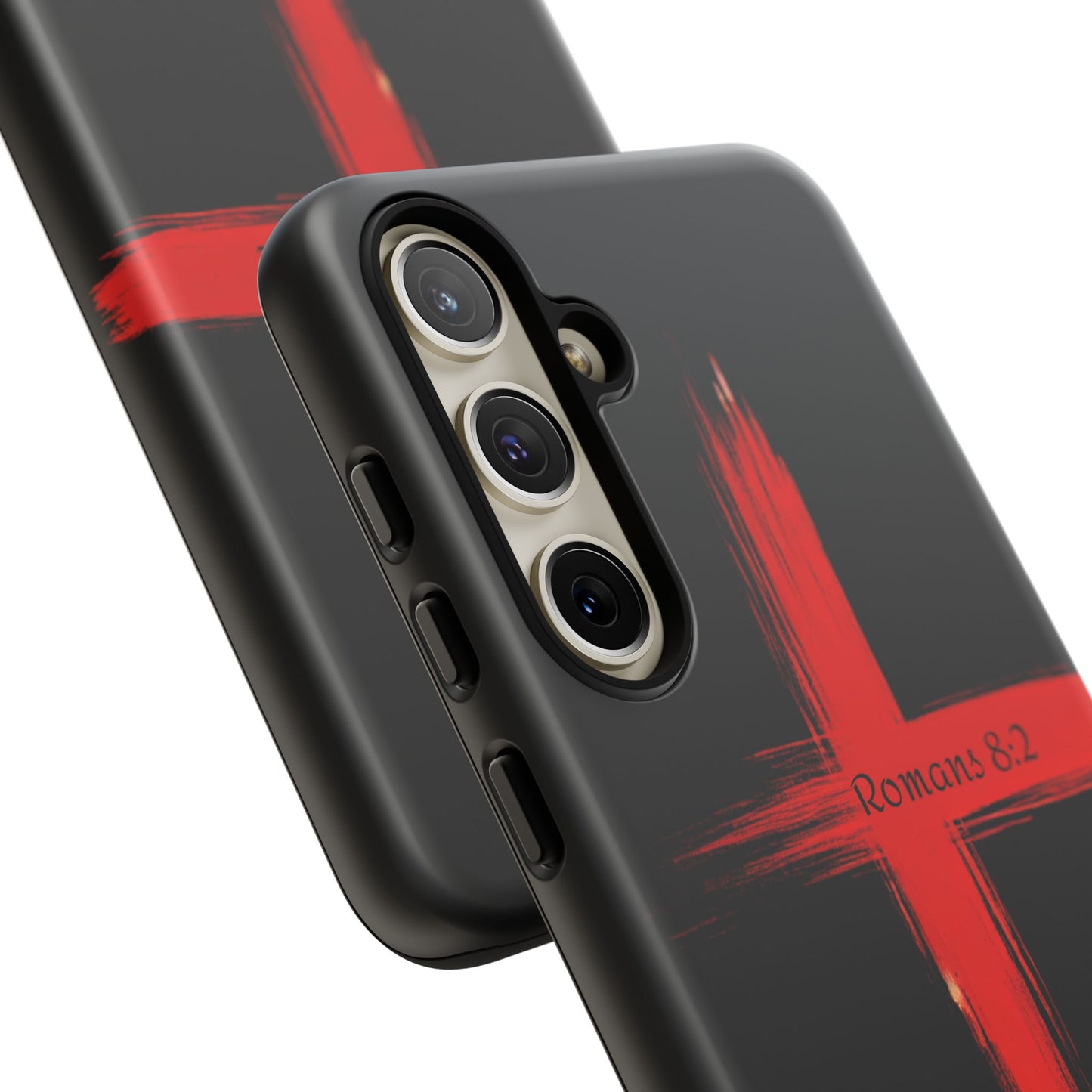Christianity-Inspired Tough Phone Case, Gift for Brother or Sister, Stylish Religious Phone Cover, Cross Design, Romans 8:2, Unique [...]