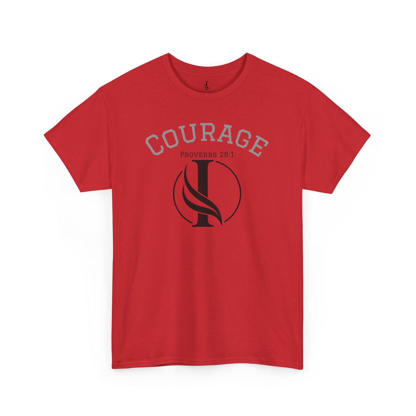 Proverbs Courage Lion Unisex Heavy Cotton Tee