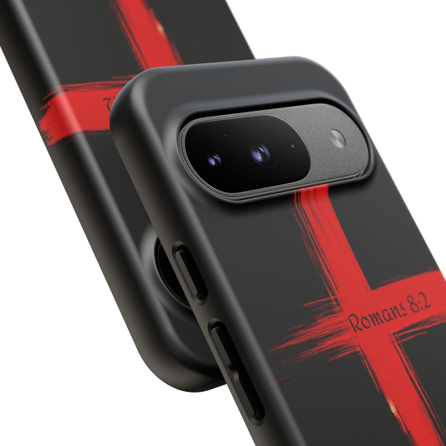 Christianity-Inspired Tough Phone Case, Gift for Brother or Sister, Stylish Religious Phone Cover, Cross Design, Romans 8:2, Unique [...]
