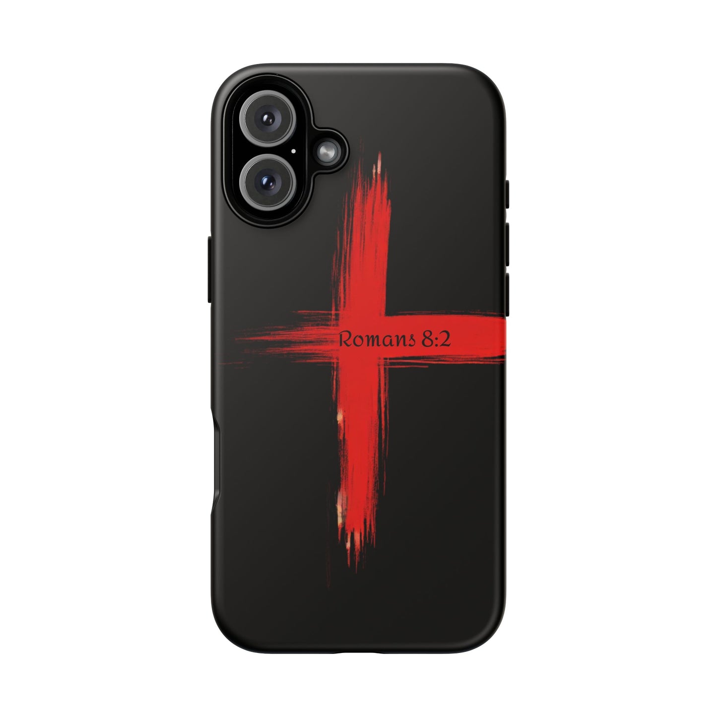 Christianity-Inspired Tough Phone Case, Gift for Brother or Sister, Stylish Religious Phone Cover, Cross Design, Romans 8:2, Unique [...]
