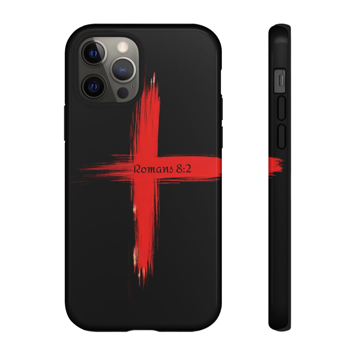 Christianity-Inspired Tough Phone Case, Gift for Brother or Sister, Stylish Religious Phone Cover, Cross Design, Romans 8:2, Unique [...]