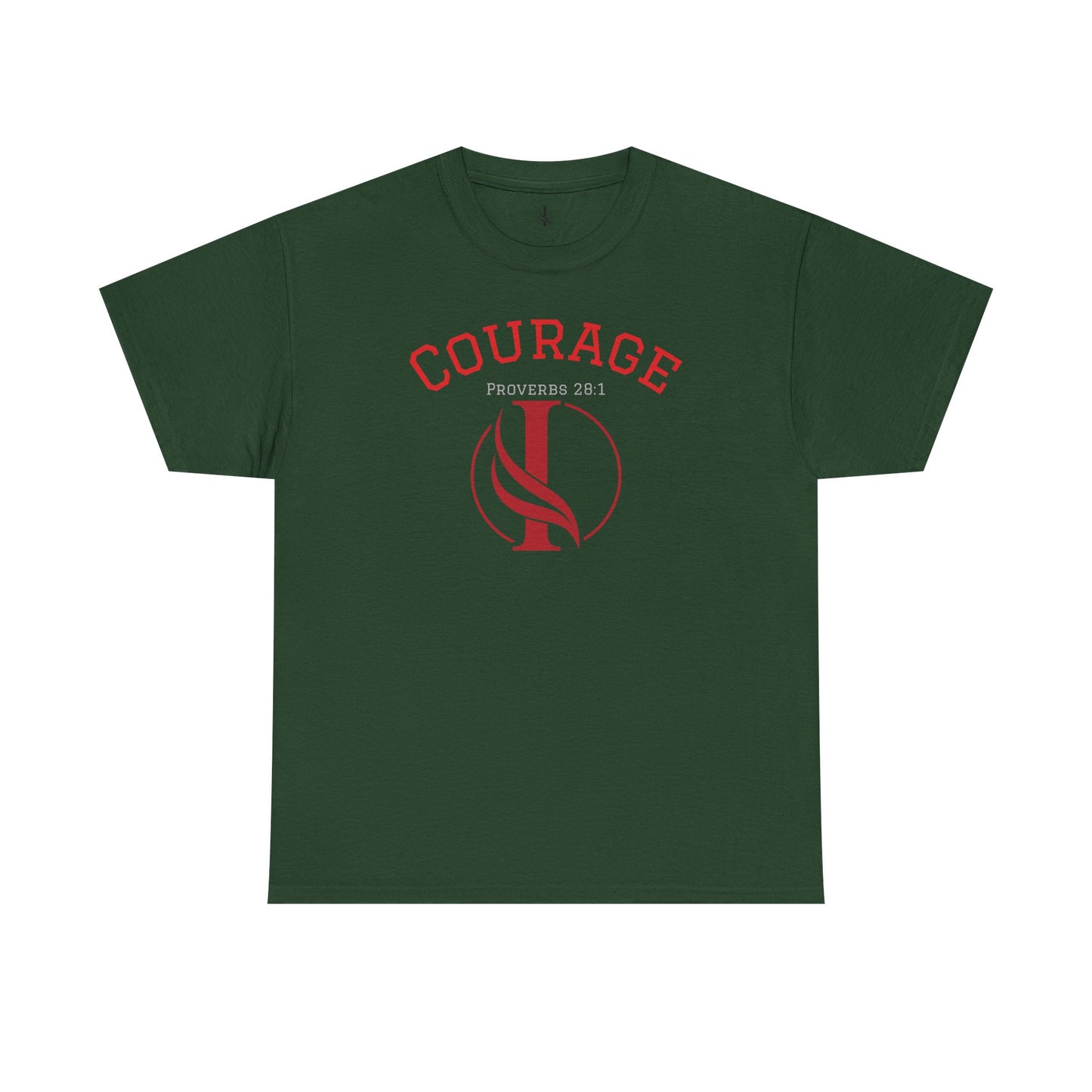 Proverbs Courage Lion Unisex Heavy Cotton Tee