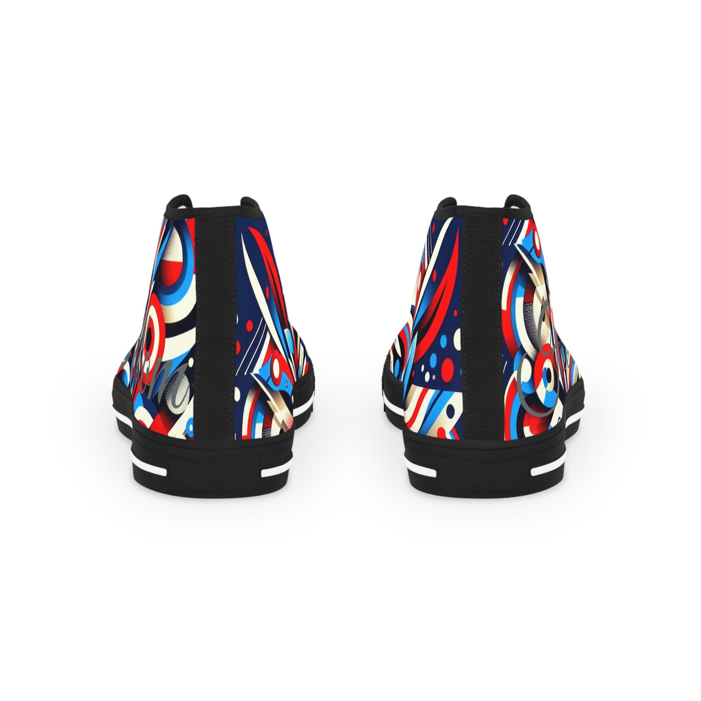 Vibrant Men's High Top Sneakers | Stylish Footwear for Casual Outings, Festivals, Holidays, Gift Ideas, Comfortable Everyday Wear