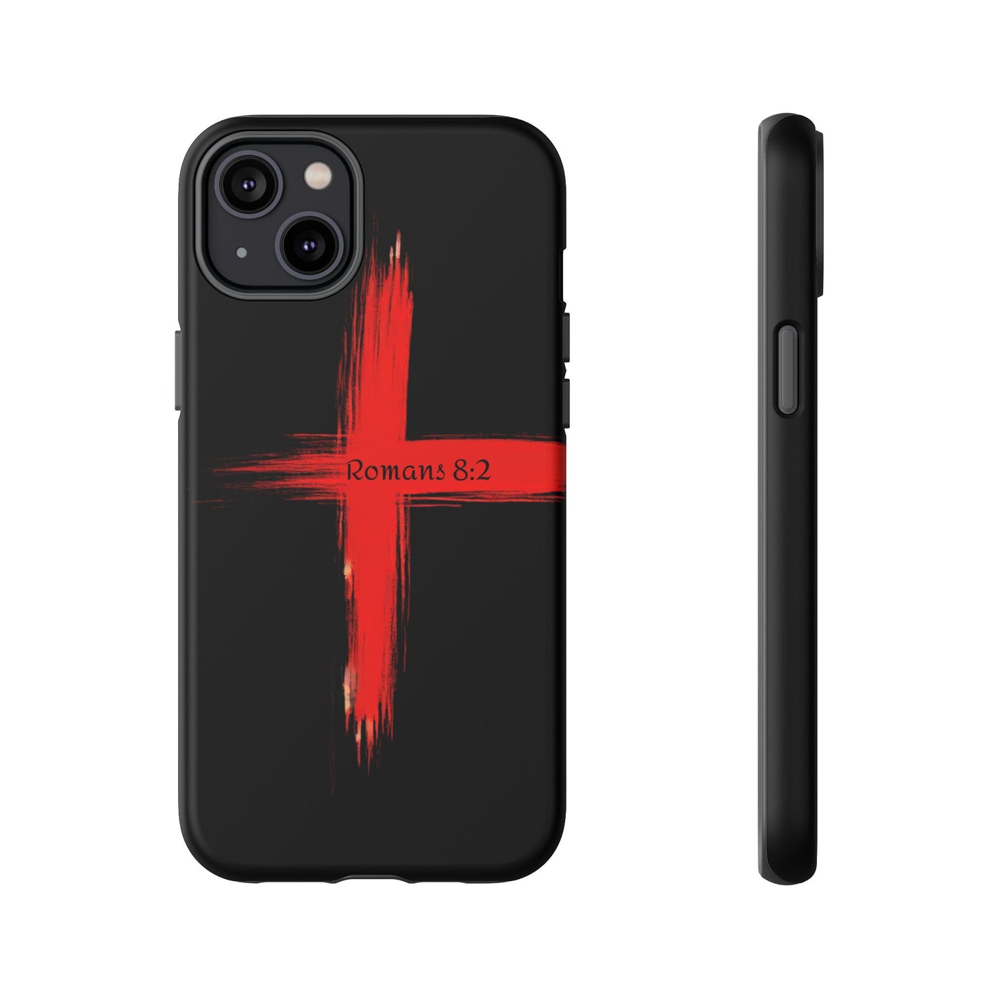 Christianity-Inspired Tough Phone Case, Gift for Brother or Sister, Stylish Religious Phone Cover, Cross Design, Romans 8:2, Unique [...]