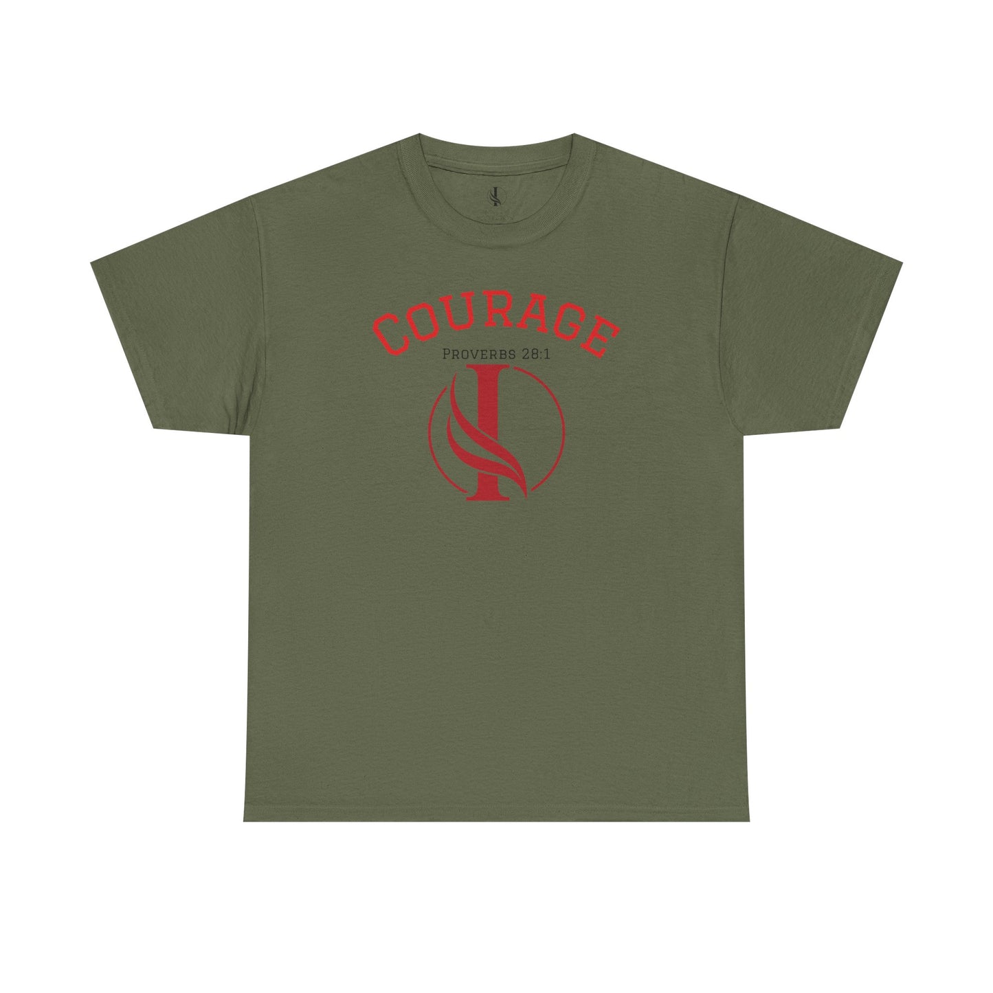 Proverbs Courage Lion Unisex Heavy Cotton Tee