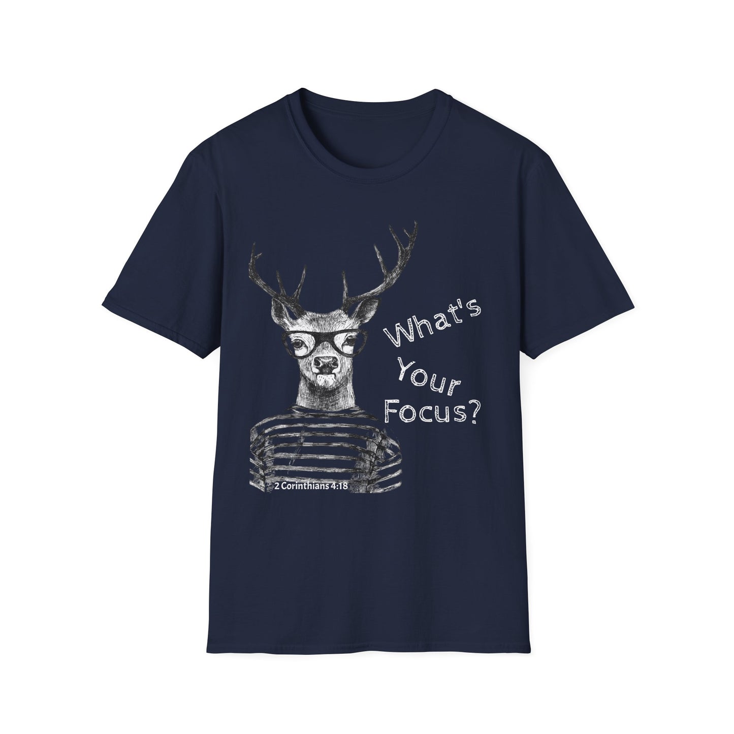 Stag Unisex T-Shirt 'What's Your Focus'