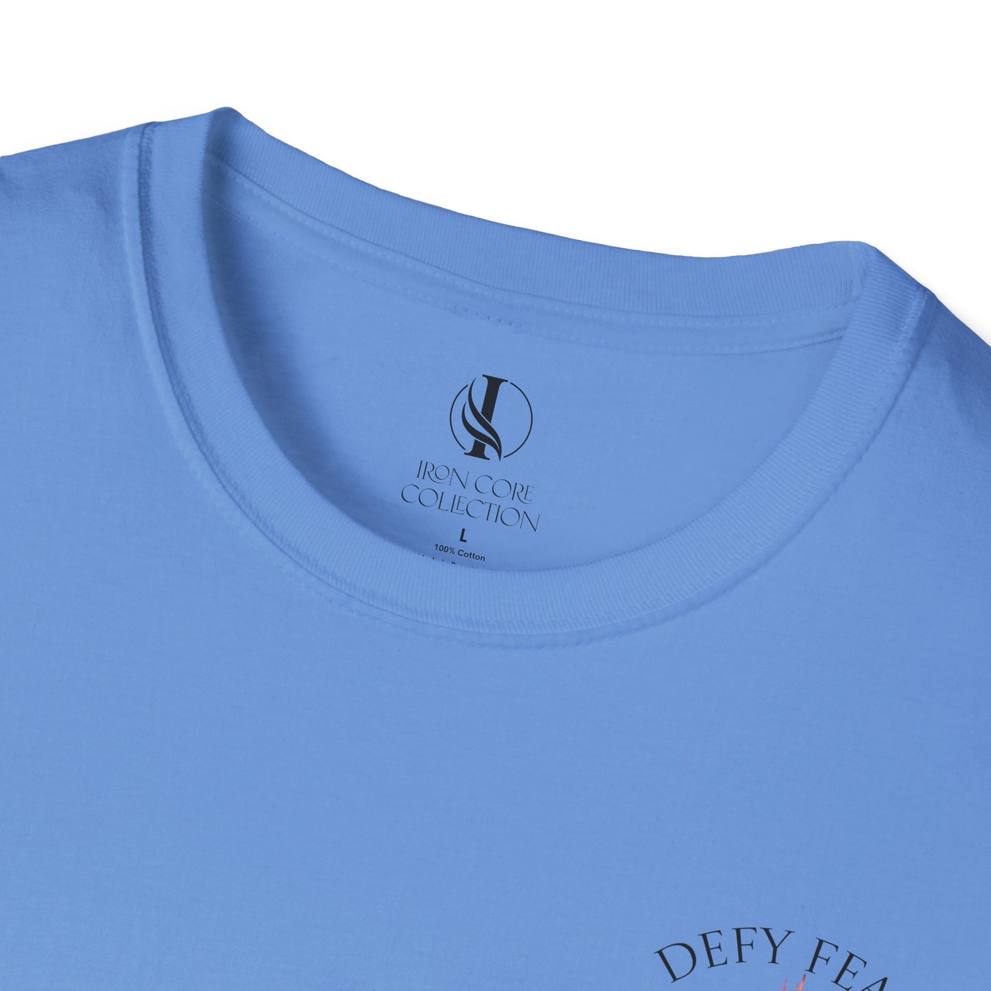 Unisex Softstyle T-Shirt with 'Defy Fear' Design – Embrace Your Bold Spirit