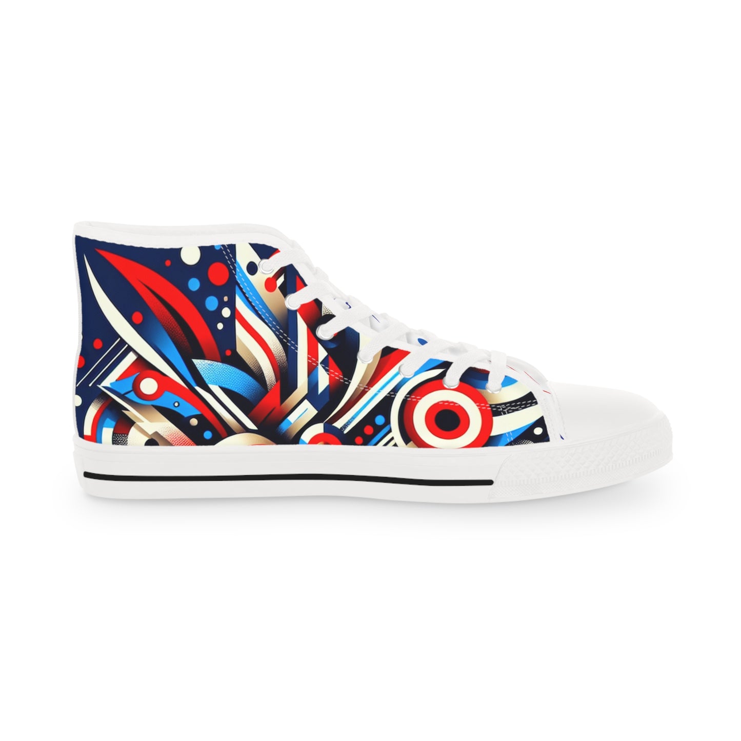 Vibrant Men's High Top Sneakers | Stylish Footwear for Casual Outings, Festivals, Holidays, Gift Ideas, Comfortable Everyday Wear