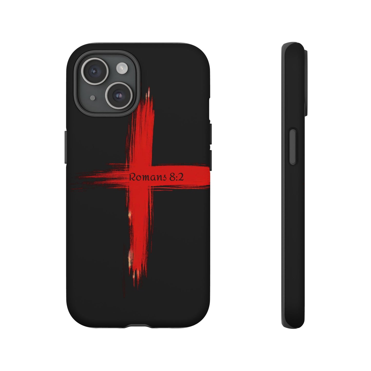 Christianity-Inspired Tough Phone Case, Gift for Brother or Sister, Stylish Religious Phone Cover, Cross Design, Romans 8:2, Unique [...]