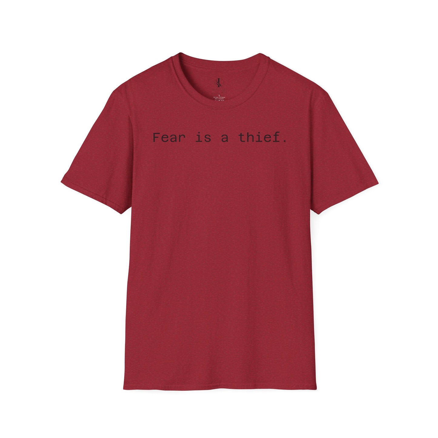 'Fear is a Thief' Graphic Tee-Inspirational Unisex T-Shirt -
