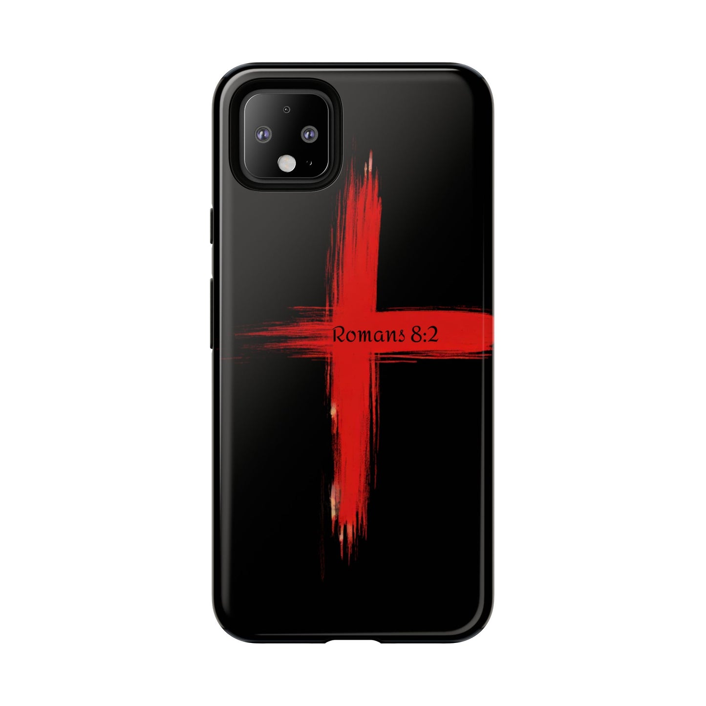 Christianity-Inspired Tough Phone Case, Gift for Brother or Sister, Stylish Religious Phone Cover, Cross Design, Romans 8:2, Unique [...]