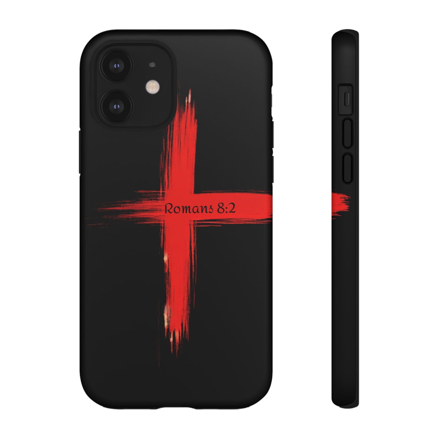 Christianity-Inspired Tough Phone Case, Gift for Brother or Sister, Stylish Religious Phone Cover, Cross Design, Romans 8:2, Unique [...]