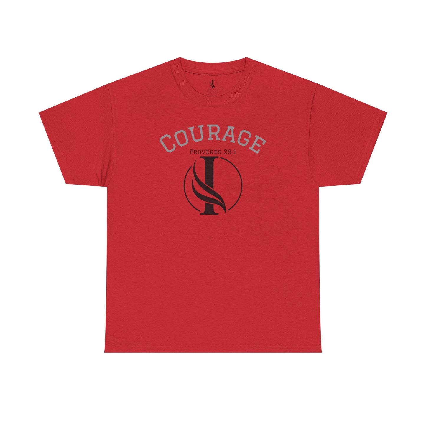 Proverbs Courage Lion Unisex Heavy Cotton Tee