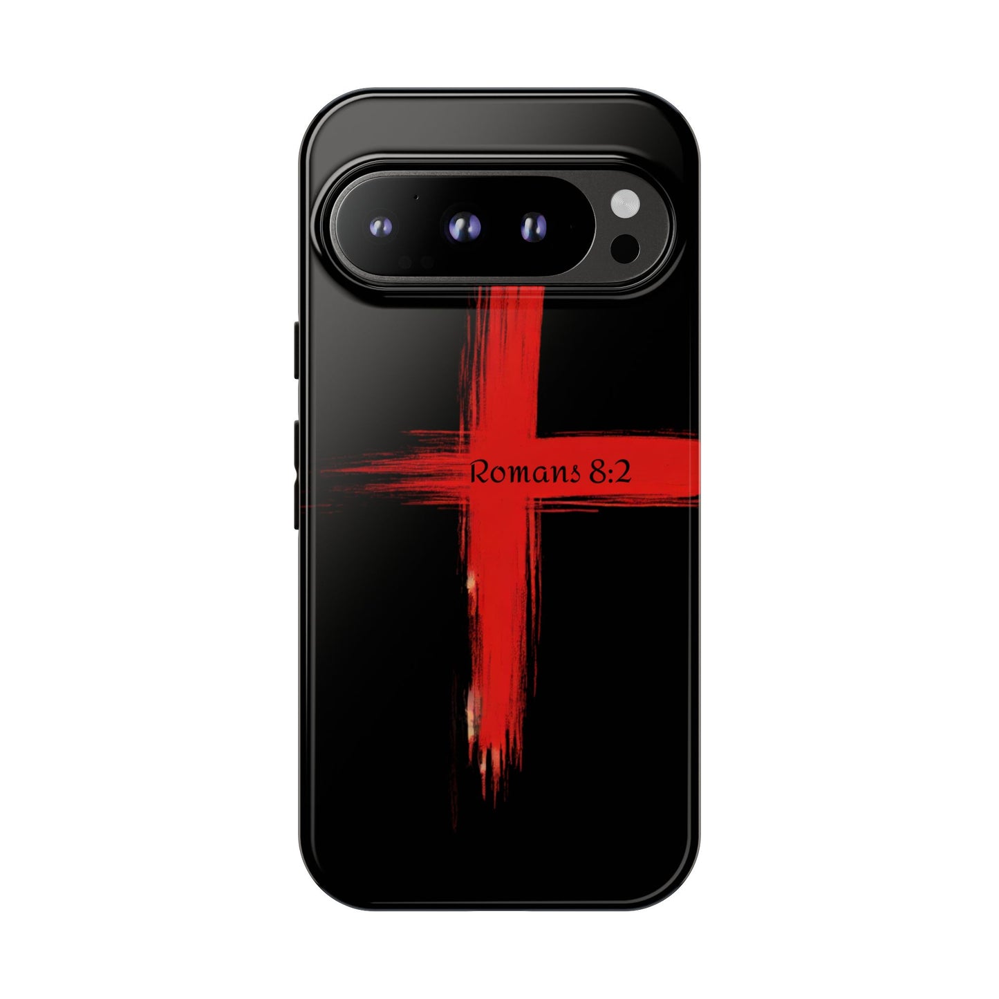 Christianity-Inspired Tough Phone Case, Gift for Brother or Sister, Stylish Religious Phone Cover, Cross Design, Romans 8:2, Unique [...]