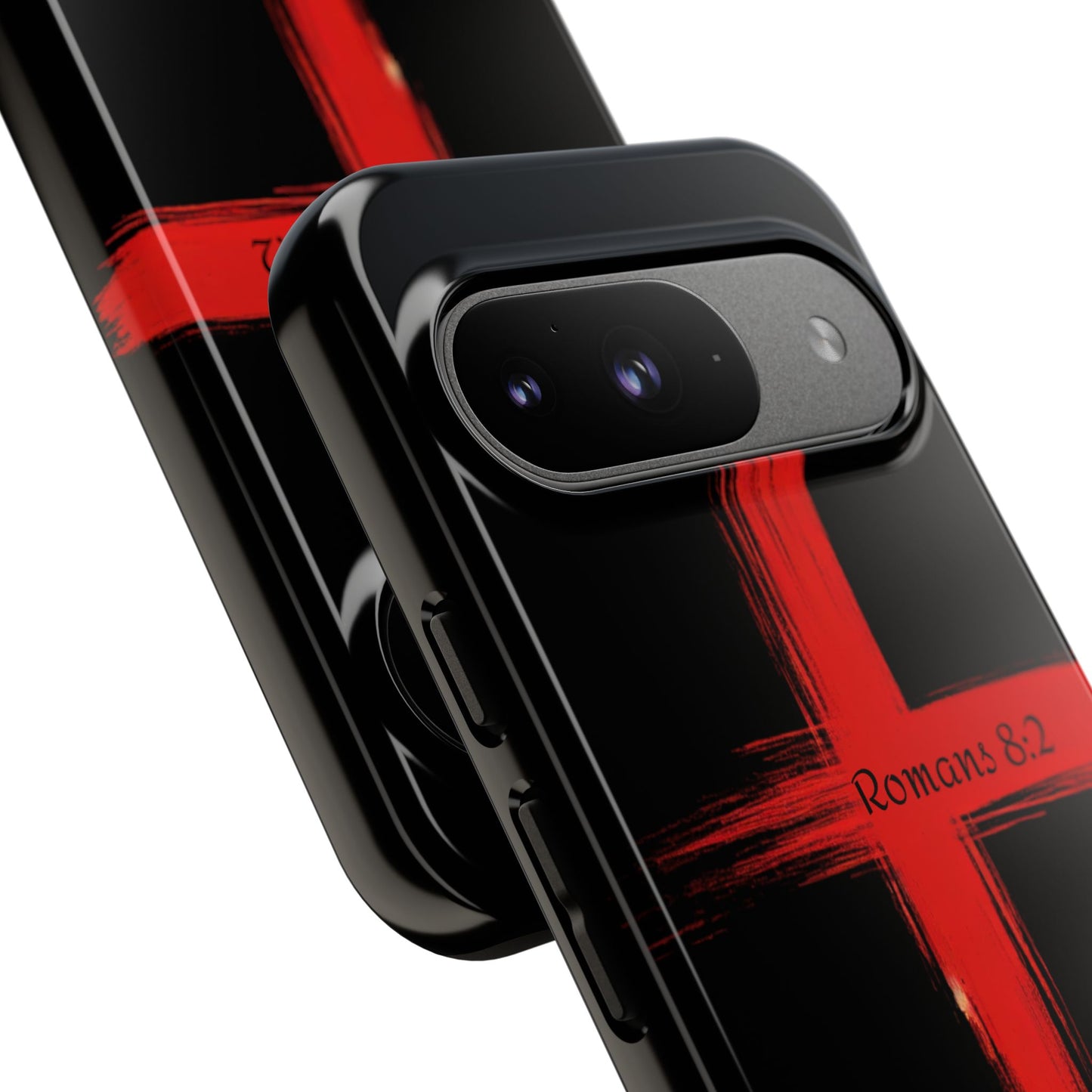 Christianity-Inspired Tough Phone Case, Gift for Brother or Sister, Stylish Religious Phone Cover, Cross Design, Romans 8:2, Unique [...]