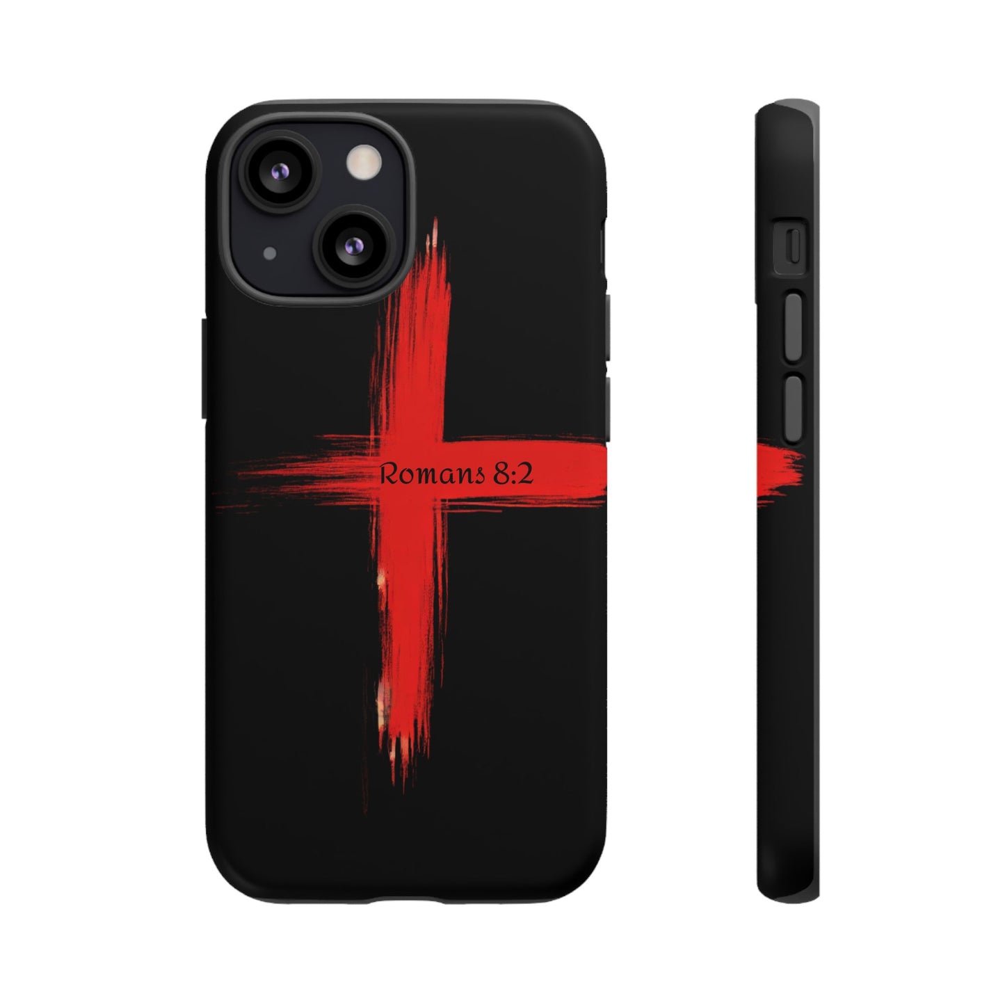 Christianity-Inspired Tough Phone Case, Gift for Brother or Sister, Stylish Religious Phone Cover, Cross Design, Romans 8:2, Unique [...]