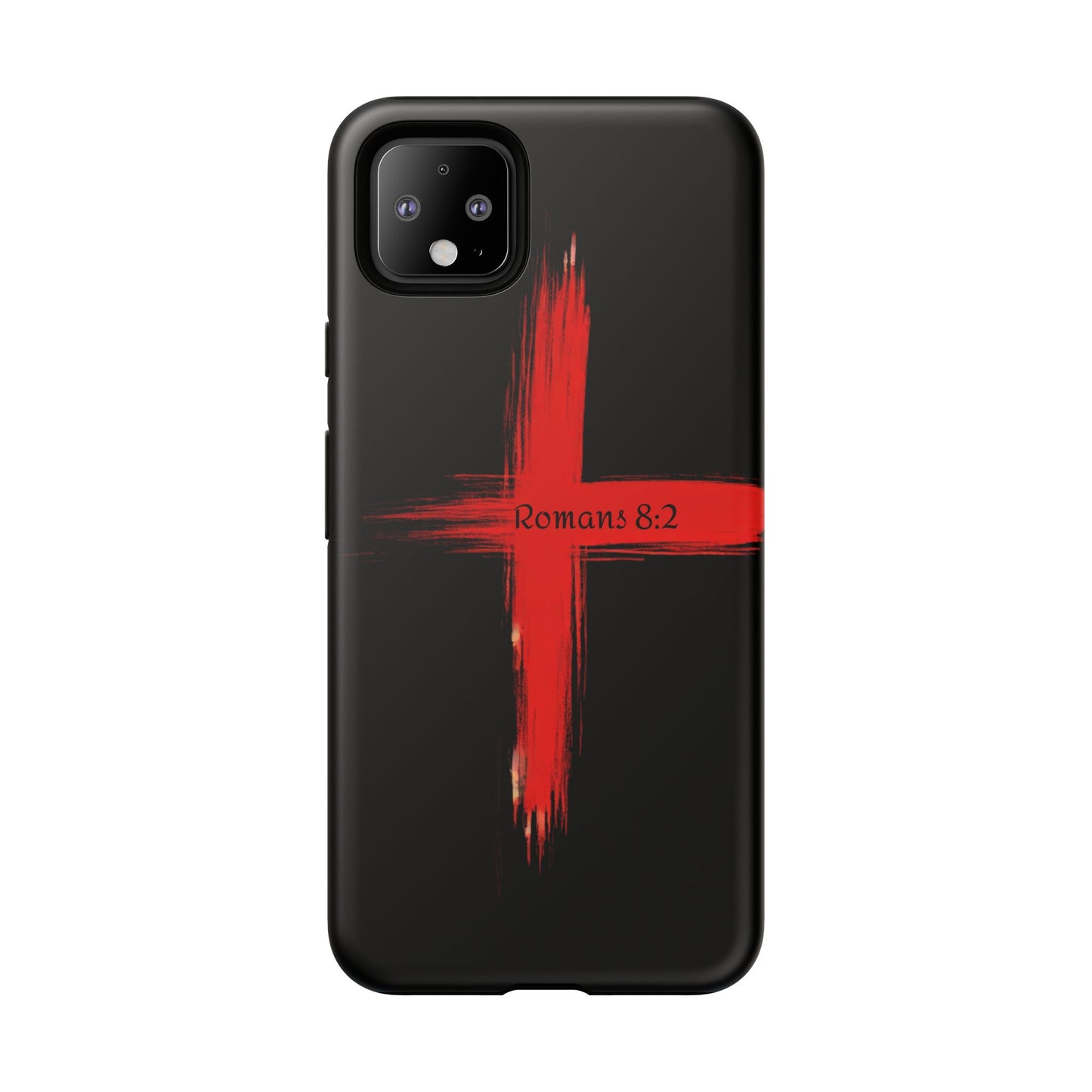 Christianity-Inspired Tough Phone Case, Gift for Brother or Sister, Stylish Religious Phone Cover, Cross Design, Romans 8:2, Unique [...]