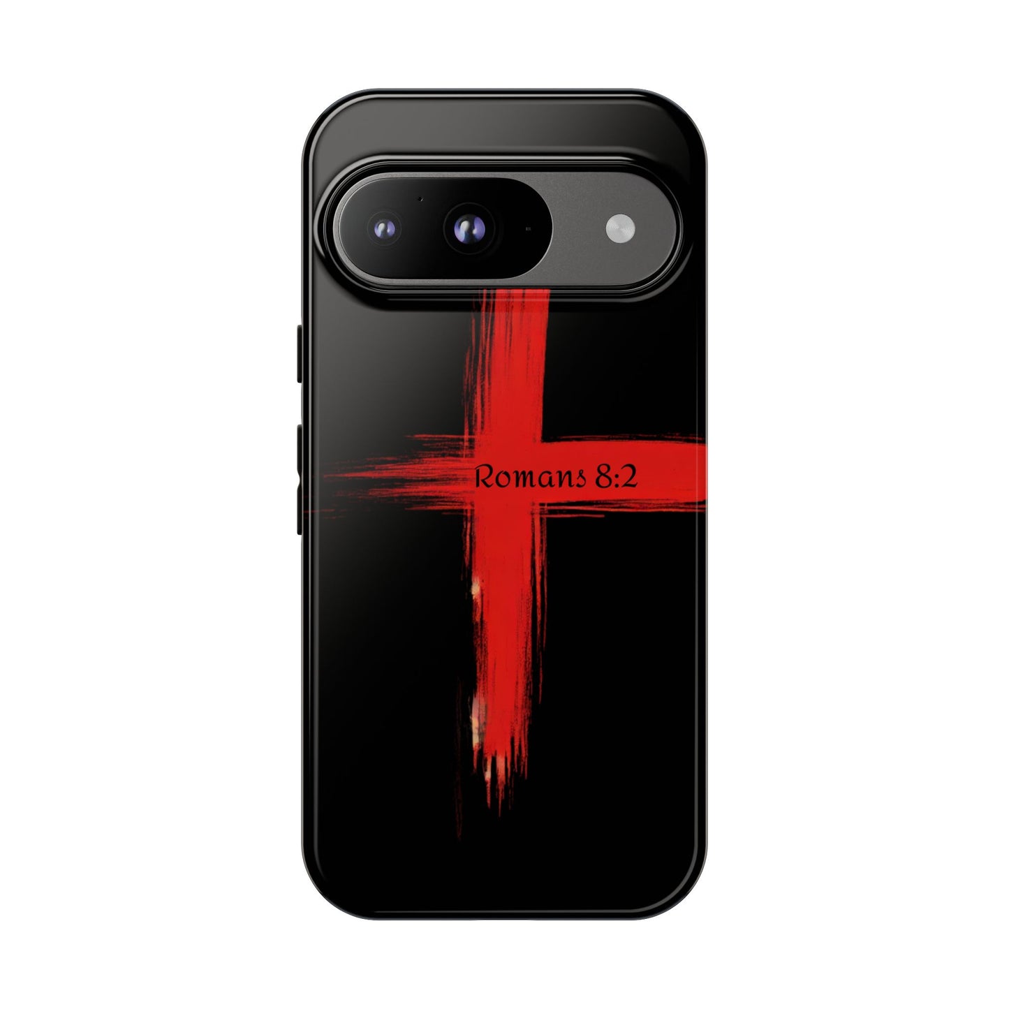 Christianity-Inspired Tough Phone Case, Gift for Brother or Sister, Stylish Religious Phone Cover, Cross Design, Romans 8:2, Unique [...]