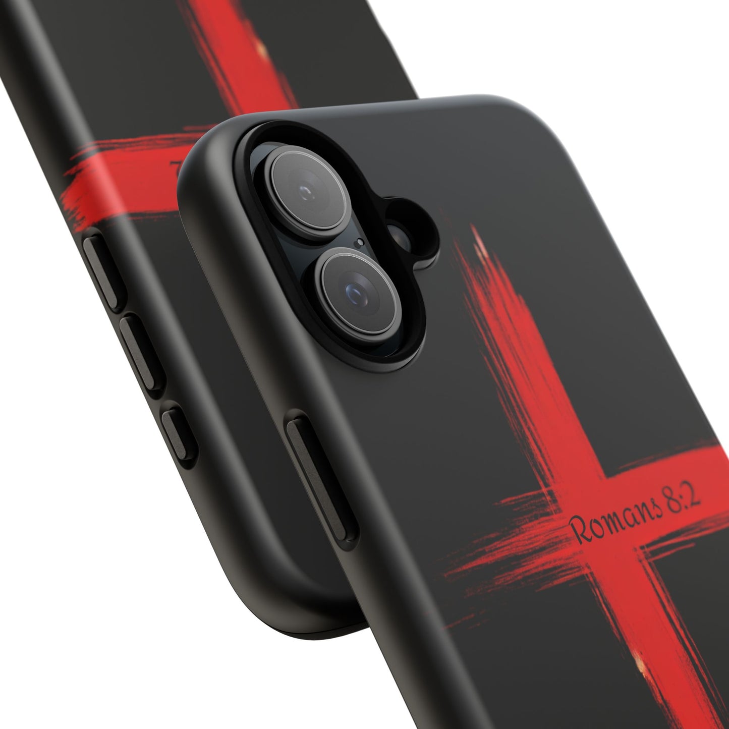 Christianity-Inspired Tough Phone Case, Gift for Brother or Sister, Stylish Religious Phone Cover, Cross Design, Romans 8:2, Unique [...]