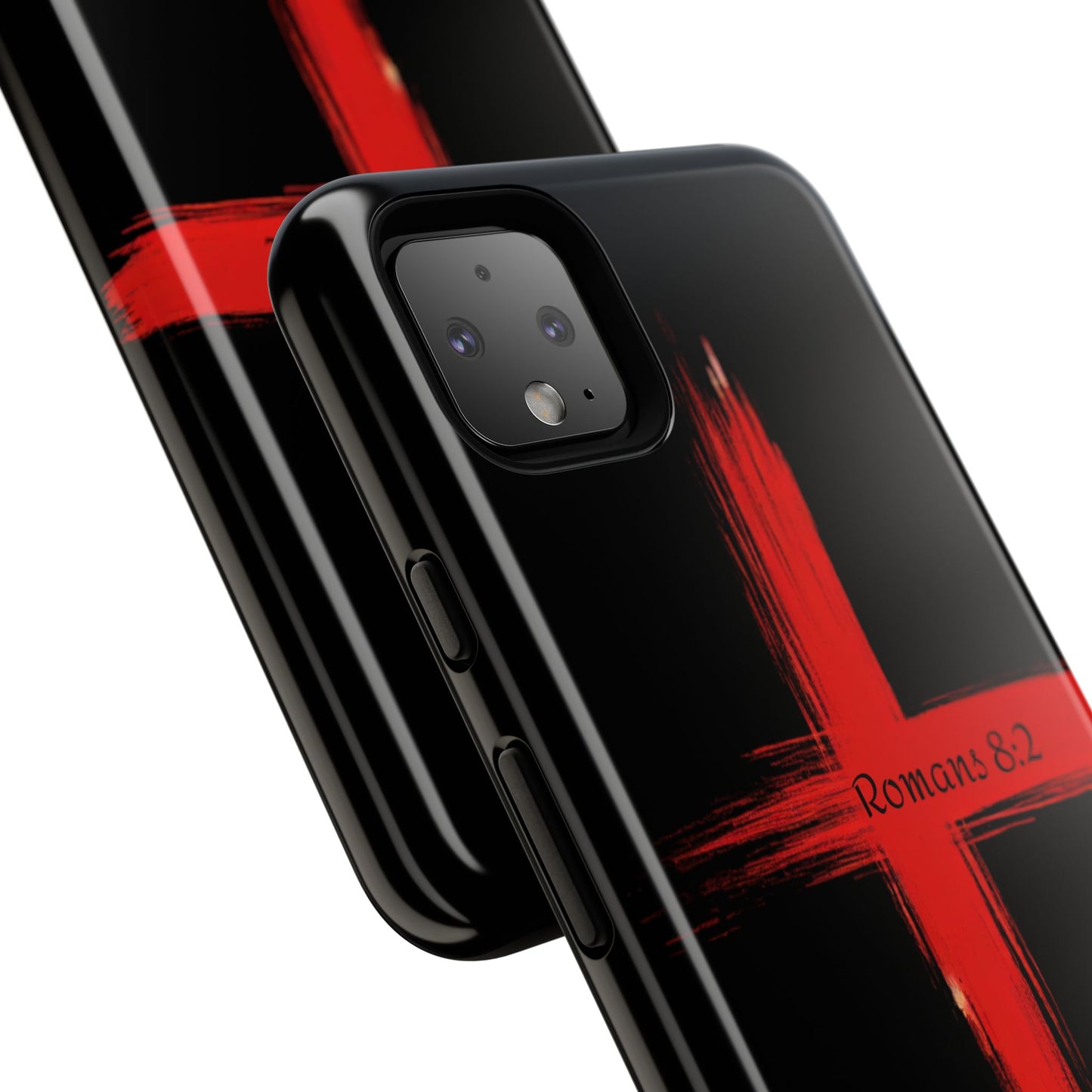 Christianity-Inspired Tough Phone Case, Gift for Brother or Sister, Stylish Religious Phone Cover, Cross Design, Romans 8:2, Unique [...]