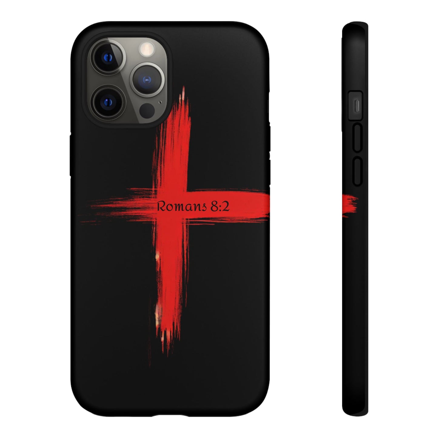 Christianity-Inspired Tough Phone Case, Gift for Brother or Sister, Stylish Religious Phone Cover, Cross Design, Romans 8:2, Unique [...]
