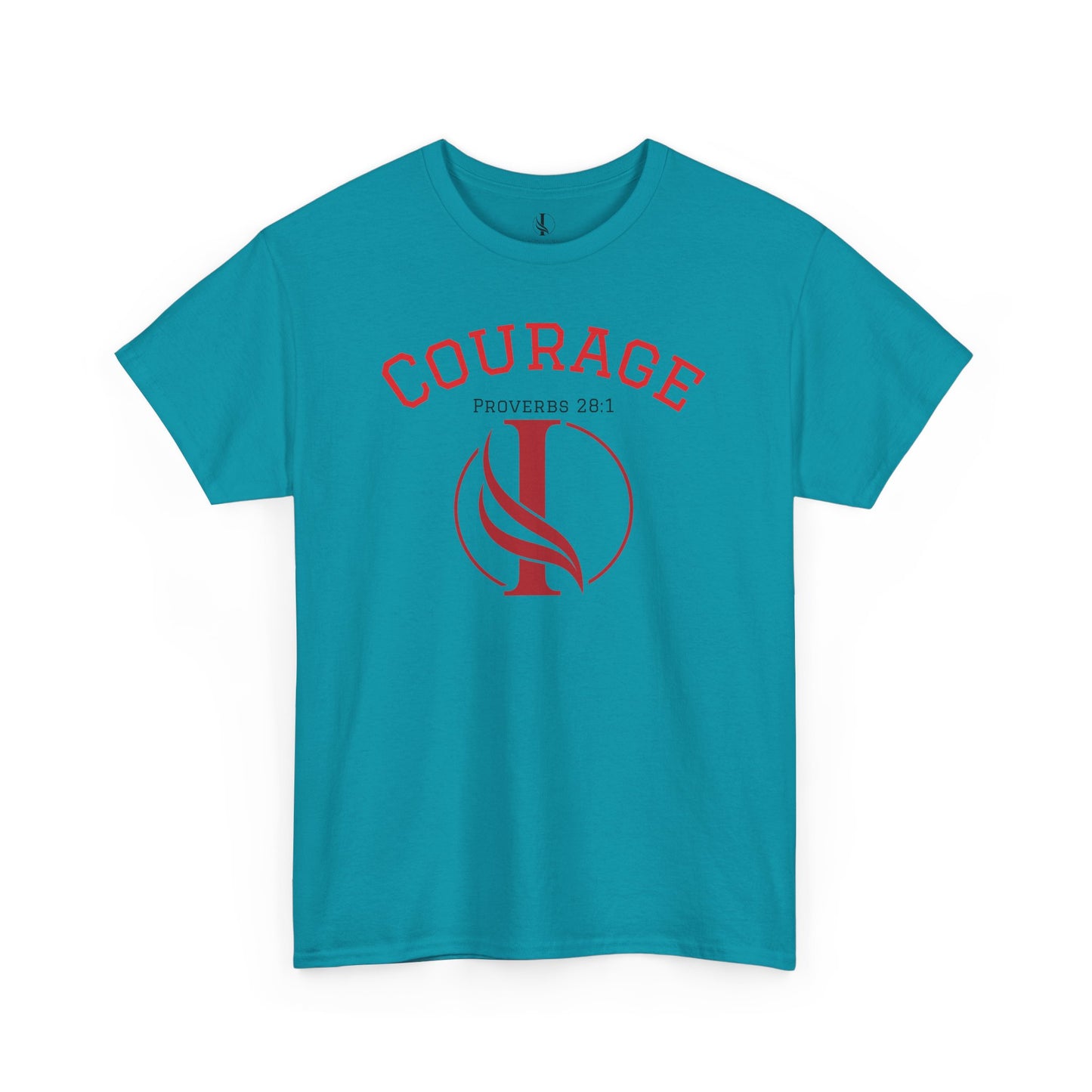 Proverbs Courage Lion Unisex Heavy Cotton Tee