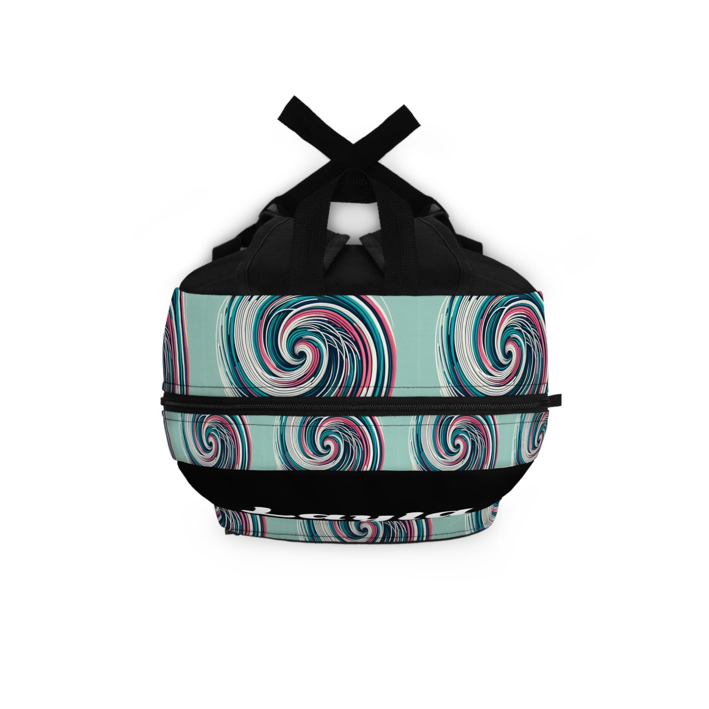 Spiral Patterned Backpack - Artistic School Bag, Trendy Travel Pack, Stylish Gym Bag, Unique Gift for Students and Artists