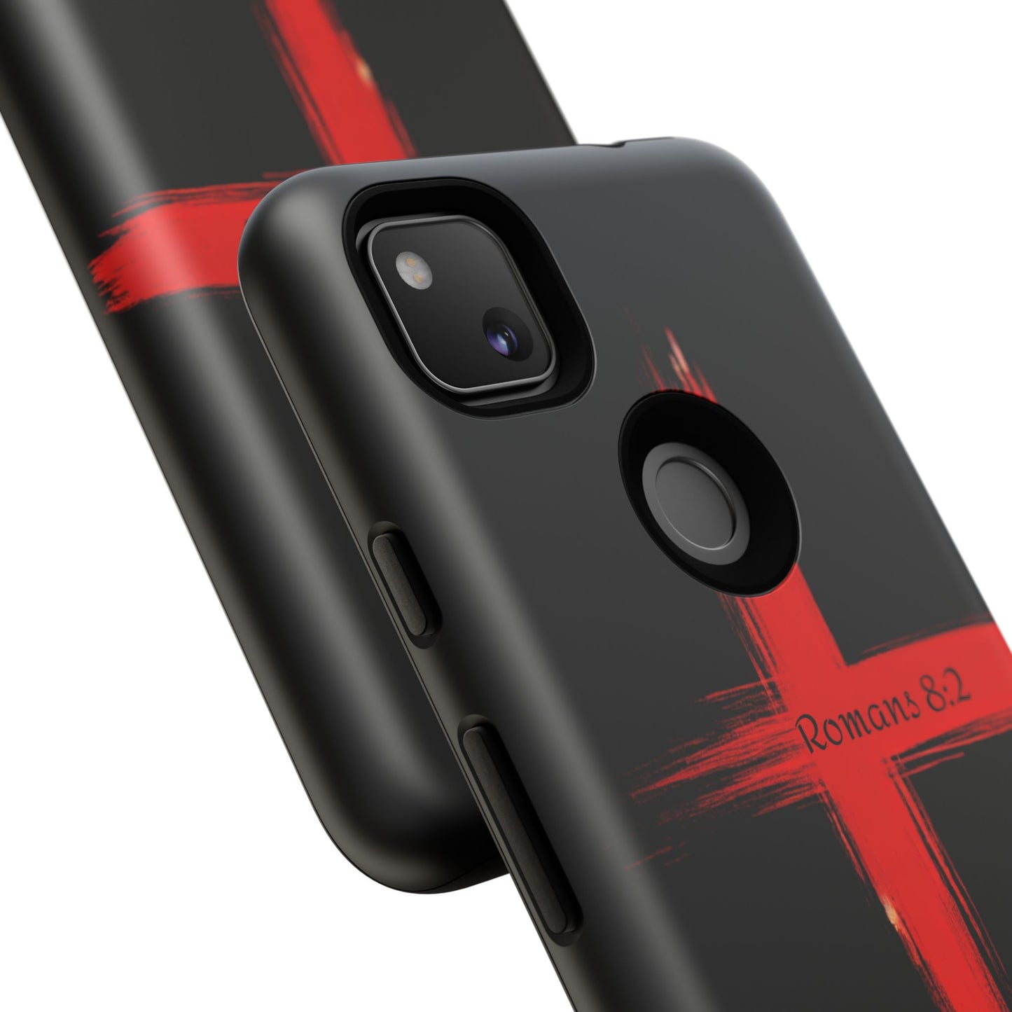 Christianity-Inspired Tough Phone Case, Gift for Brother or Sister, Stylish Religious Phone Cover, Cross Design, Romans 8:2, Unique [...]