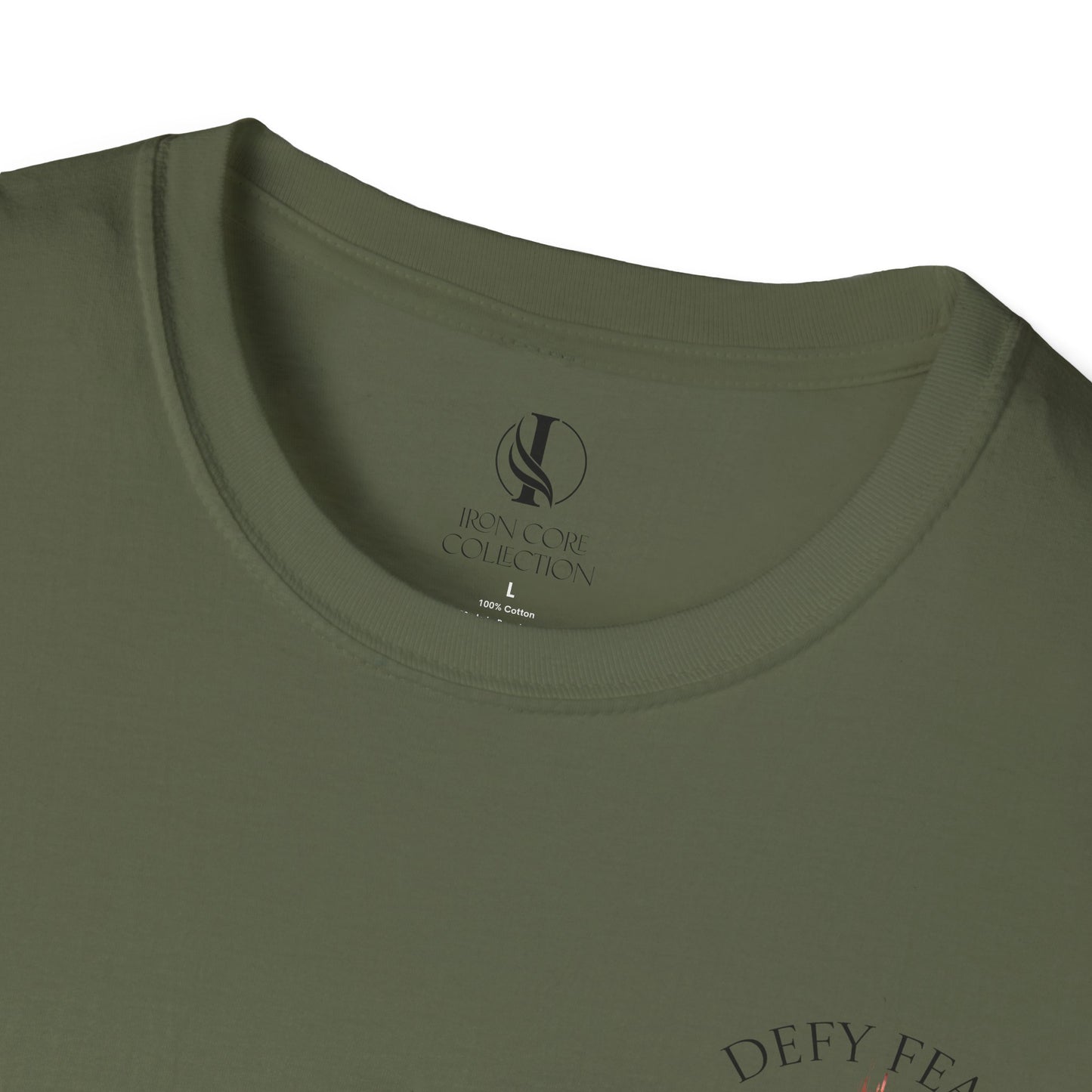 Unisex Softstyle T-Shirt with 'Defy Fear' Design – Embrace Your Bold Spirit