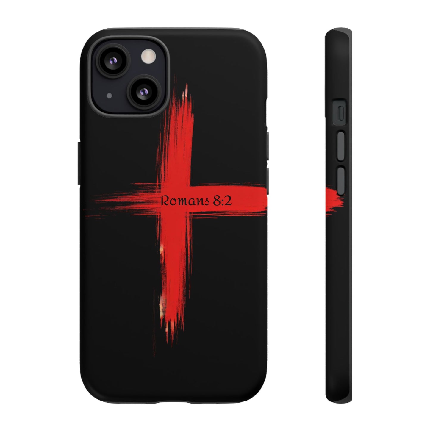 Christianity-Inspired Tough Phone Case, Gift for Brother or Sister, Stylish Religious Phone Cover, Cross Design, Romans 8:2, Unique [...]