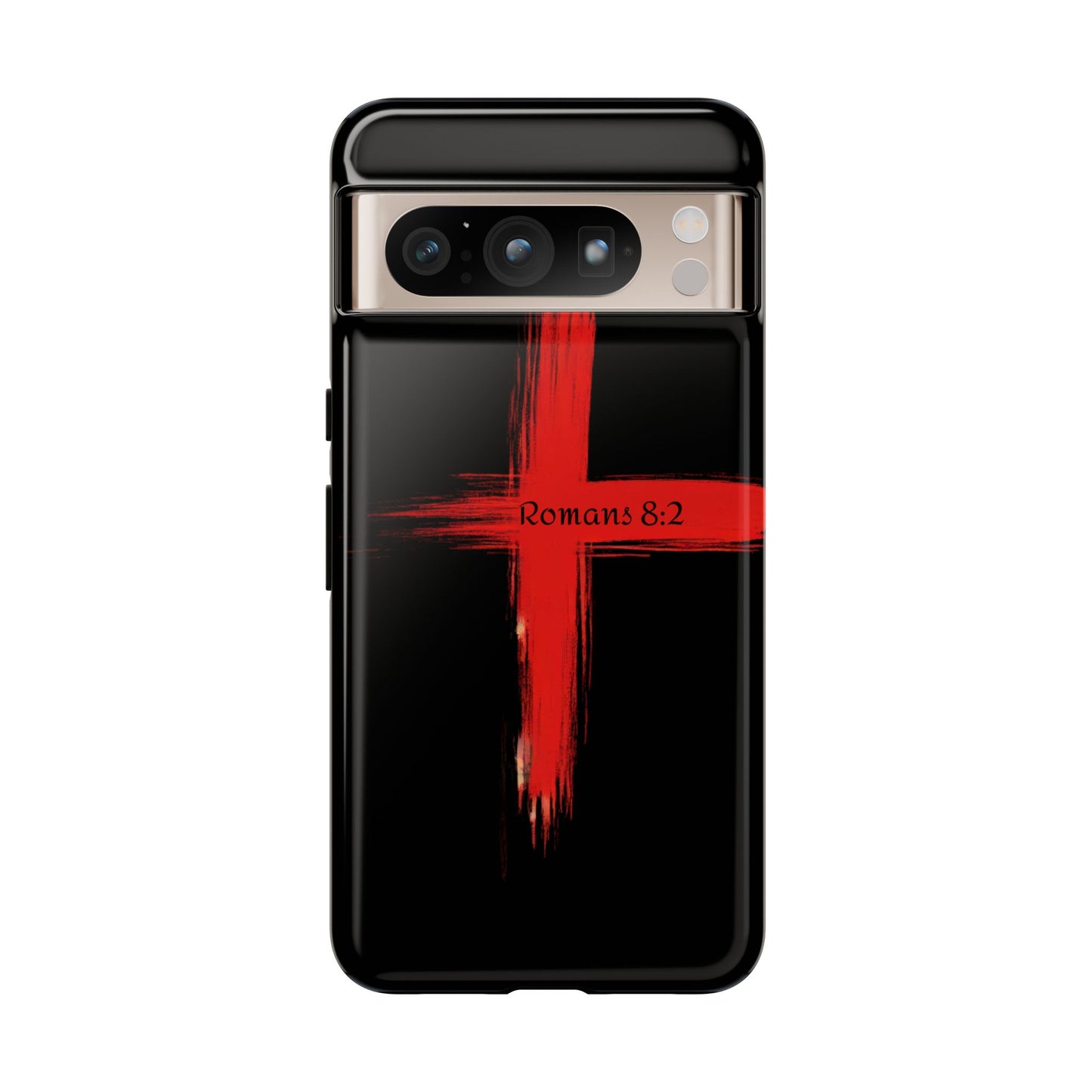 Christianity-Inspired Tough Phone Case, Gift for Brother or Sister, Stylish Religious Phone Cover, Cross Design, Romans 8:2, Unique [...]