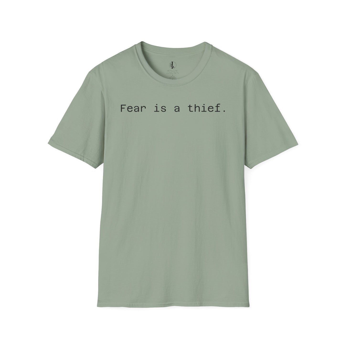 'Fear is a Thief' Graphic Tee-Inspirational Unisex T-Shirt -