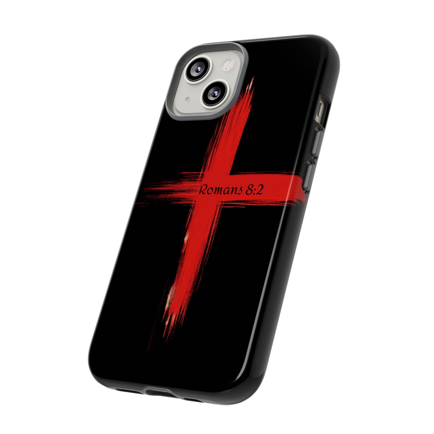 Christianity-Inspired Tough Phone Case, Gift for Brother or Sister, Stylish Religious Phone Cover, Cross Design, Romans 8:2, Unique [...]