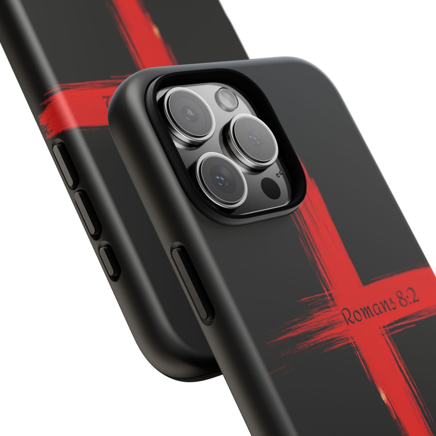 Christianity-Inspired Tough Phone Case, Gift for Brother or Sister, Stylish Religious Phone Cover, Cross Design, Romans 8:2, Unique [...]