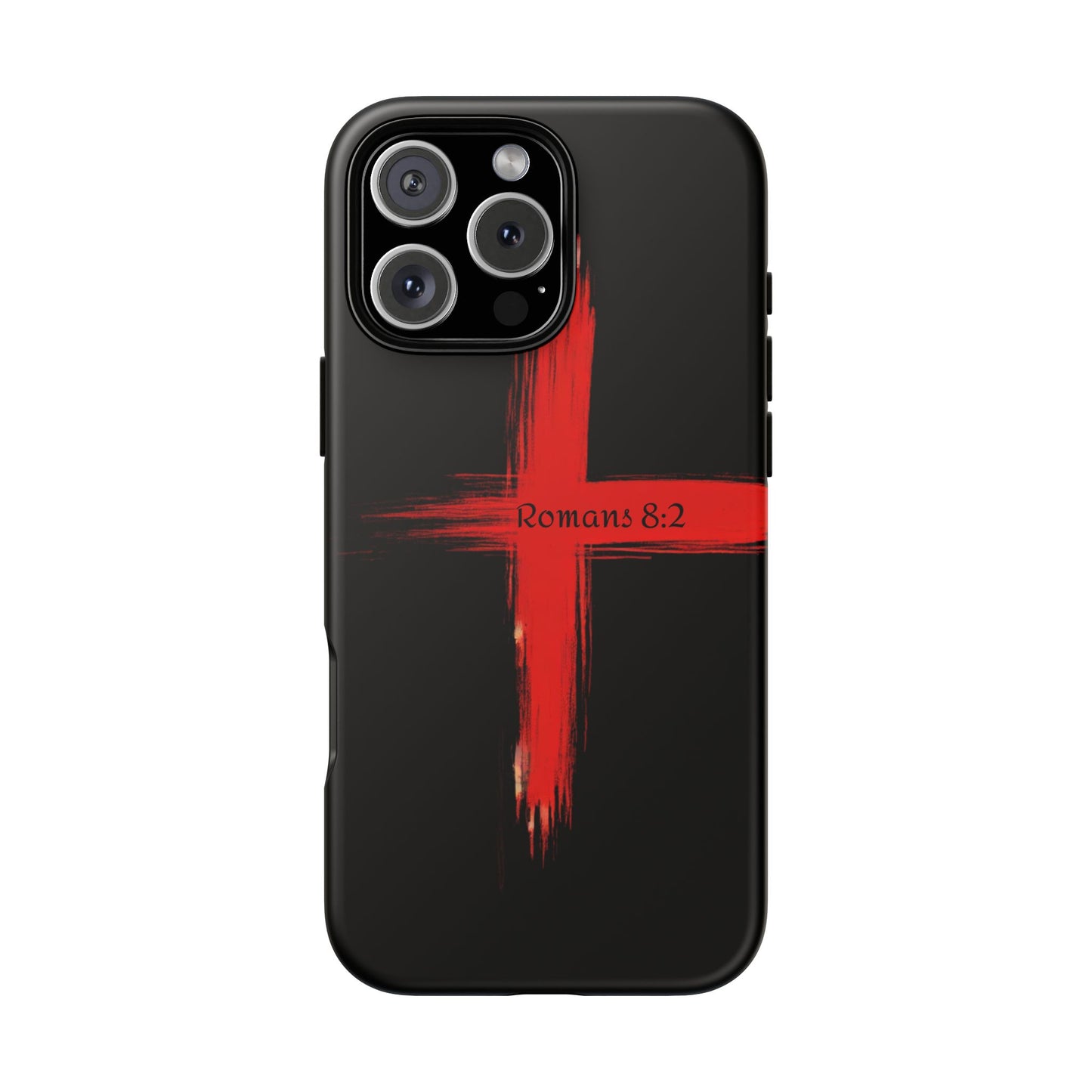 Christianity-Inspired Tough Phone Case, Gift for Brother or Sister, Stylish Religious Phone Cover, Cross Design, Romans 8:2, Unique [...]