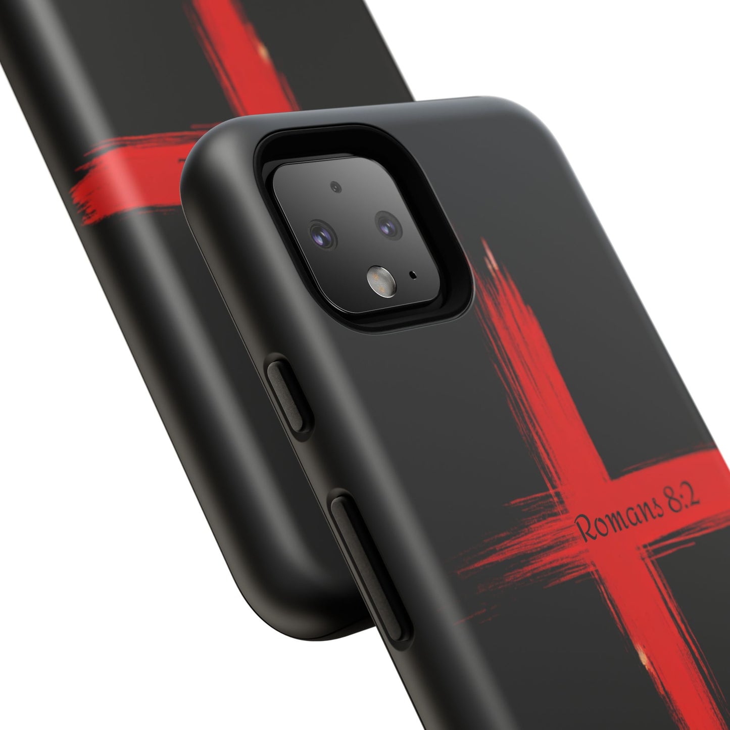 Christianity-Inspired Tough Phone Case, Gift for Brother or Sister, Stylish Religious Phone Cover, Cross Design, Romans 8:2, Unique [...]