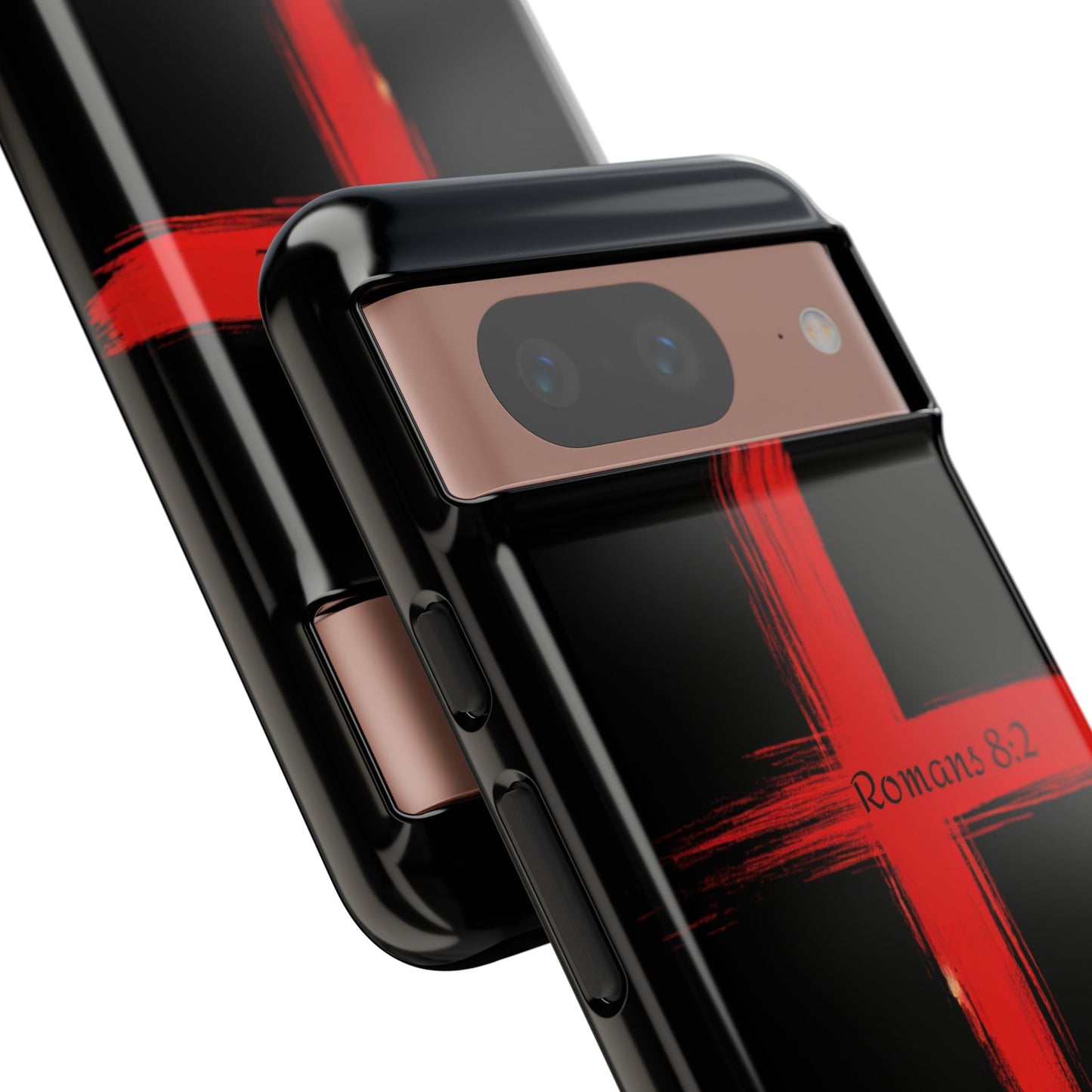 Christianity-Inspired Tough Phone Case, Gift for Brother or Sister, Stylish Religious Phone Cover, Cross Design, Romans 8:2, Unique [...]