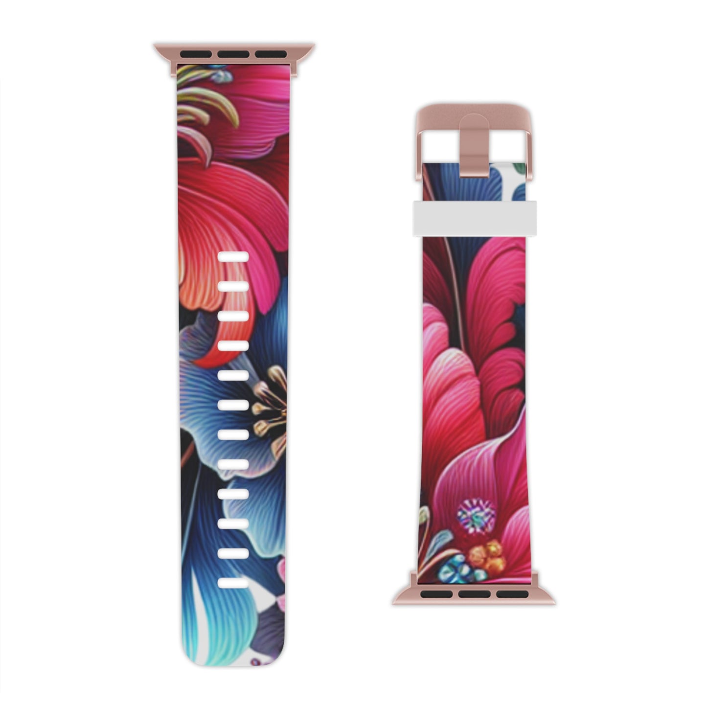Floral Watch Band for Apple Watch | Vibrant Design, Women’s Accessory, Gift Idea for Her, Fitness Tracker Bracelet, Spring Style