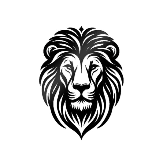Courage Lion Die-Cut Stickers, (DTF)
