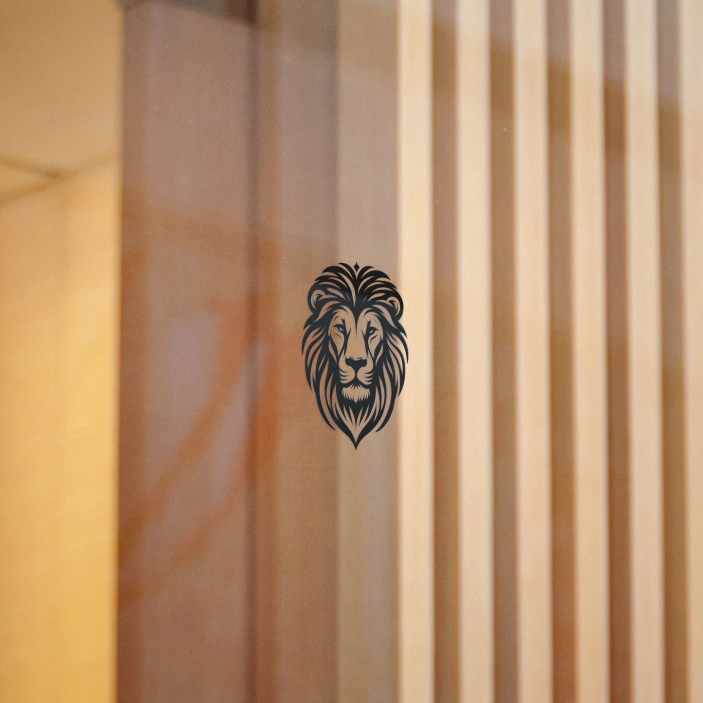 Courage Lion Die-Cut Stickers, (DTF)