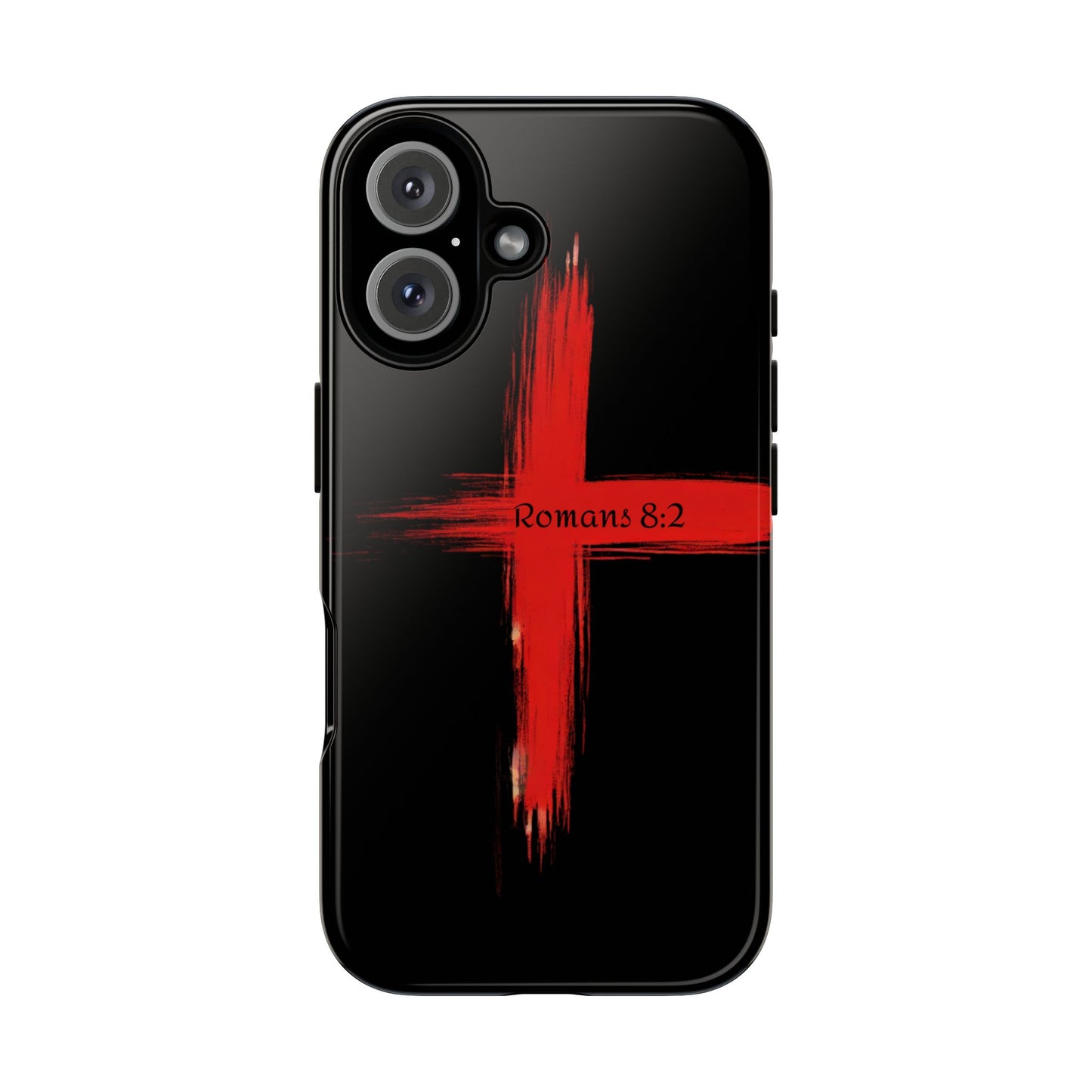 Christianity-Inspired Tough Phone Case, Gift for Brother or Sister, Stylish Religious Phone Cover, Cross Design, Romans 8:2, Unique [...]
