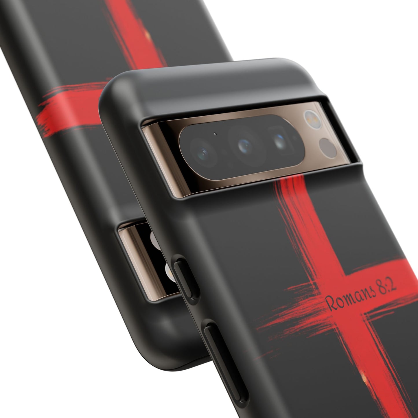 Christianity-Inspired Tough Phone Case, Gift for Brother or Sister, Stylish Religious Phone Cover, Cross Design, Romans 8:2, Unique [...]