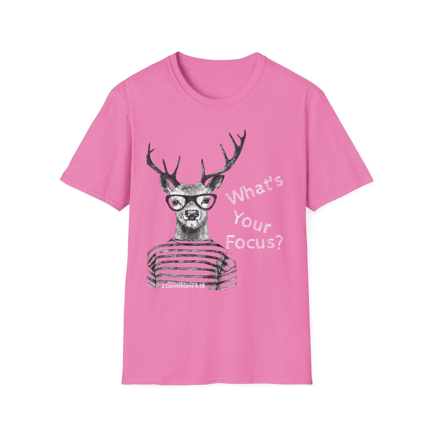 Stag Unisex T-Shirt 'What's Your Focus'