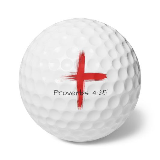 Faith-Inspired Golf Balls | Proverbs 4:25 | Golf Gifts, Christian Sports Gifts, Personalized Golf Balls, Golf Accessories, Unique Gifts